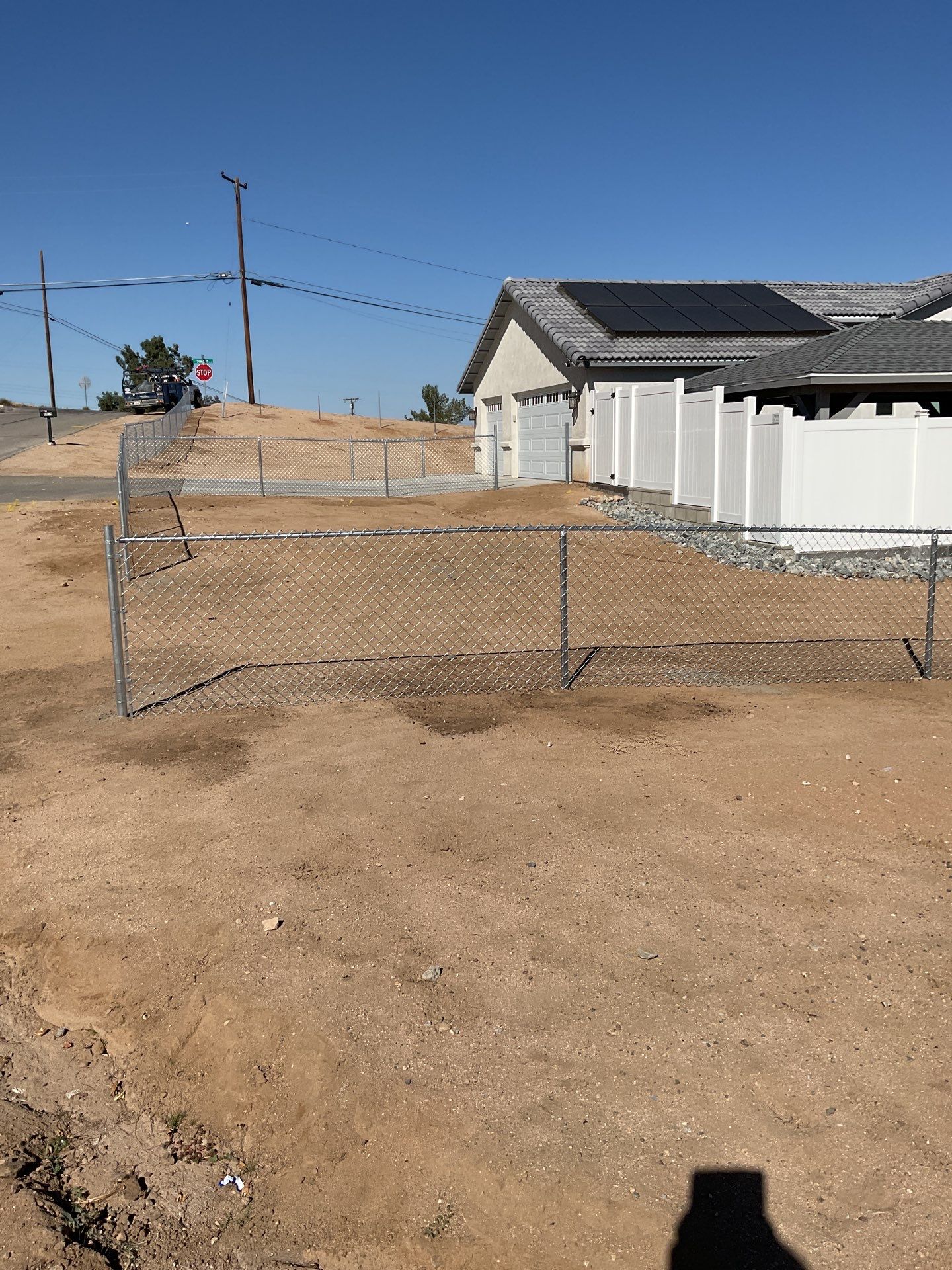 Fence Installation using chain -link by Fence Guys Inc.