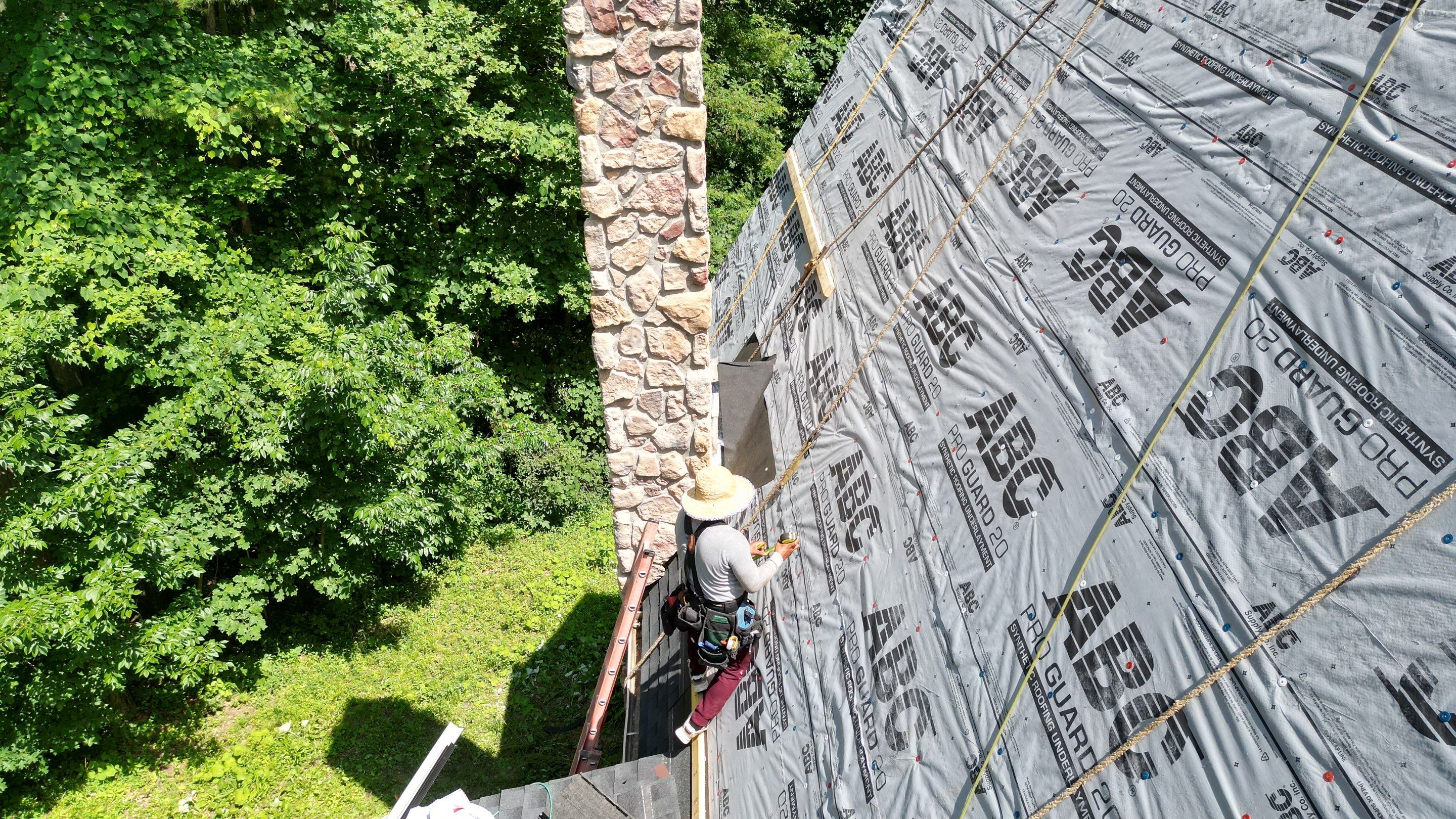 Residential Roofing Installation using Timberline HDZ Shingles - Charcoal by RoofX 