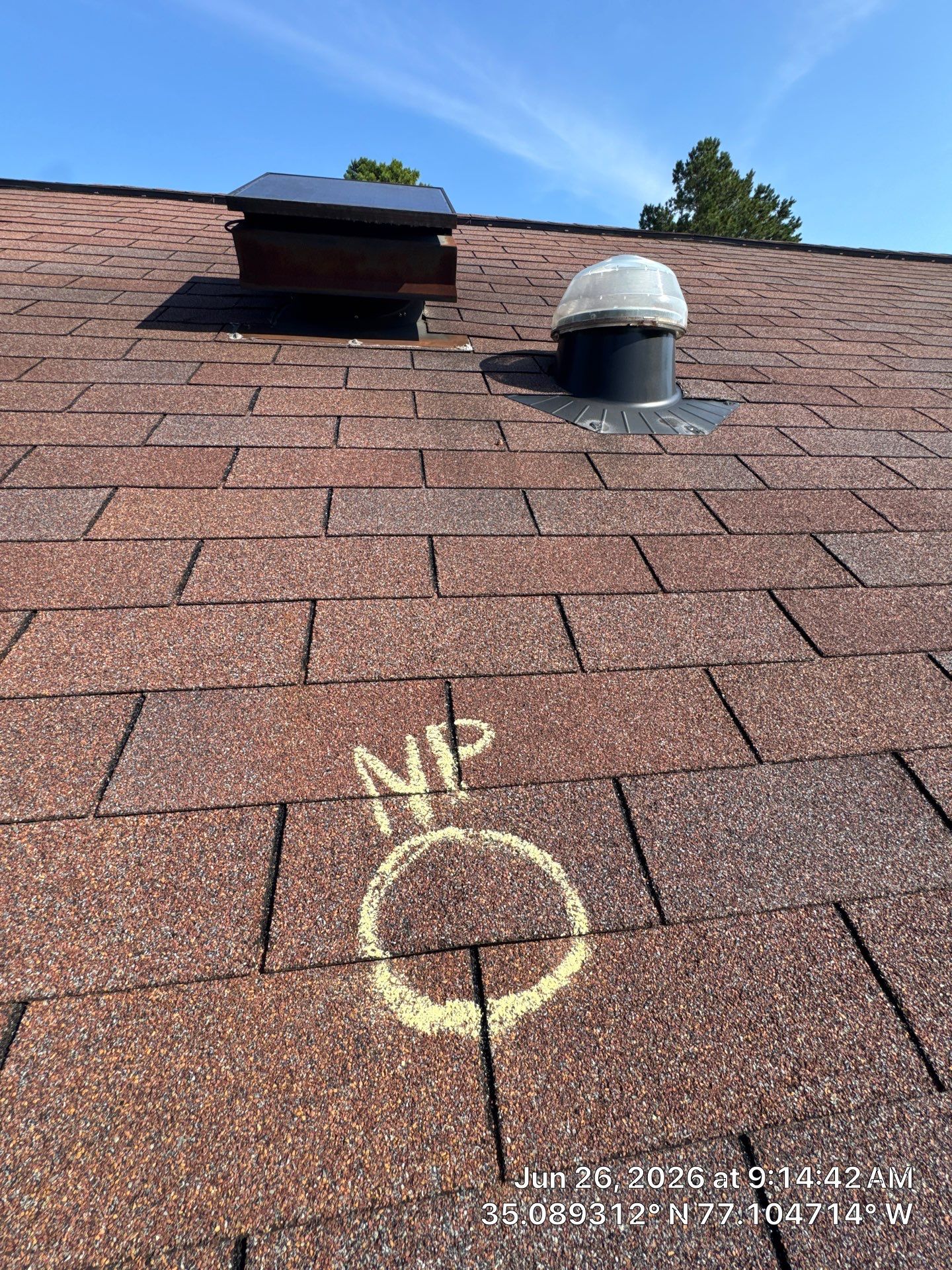 Professional Roof Inspection Report for Real Estate Transaction in New Bern by North Carolina Roofs