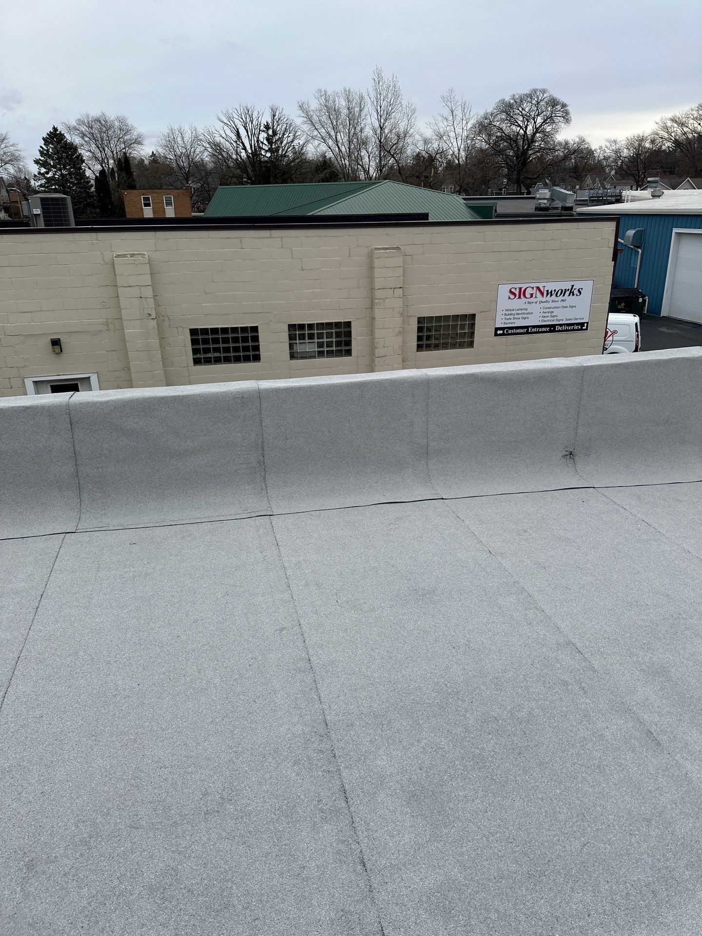Commercial Roofing using Certainteed Flintastic Self Adhered by Stendahl Services