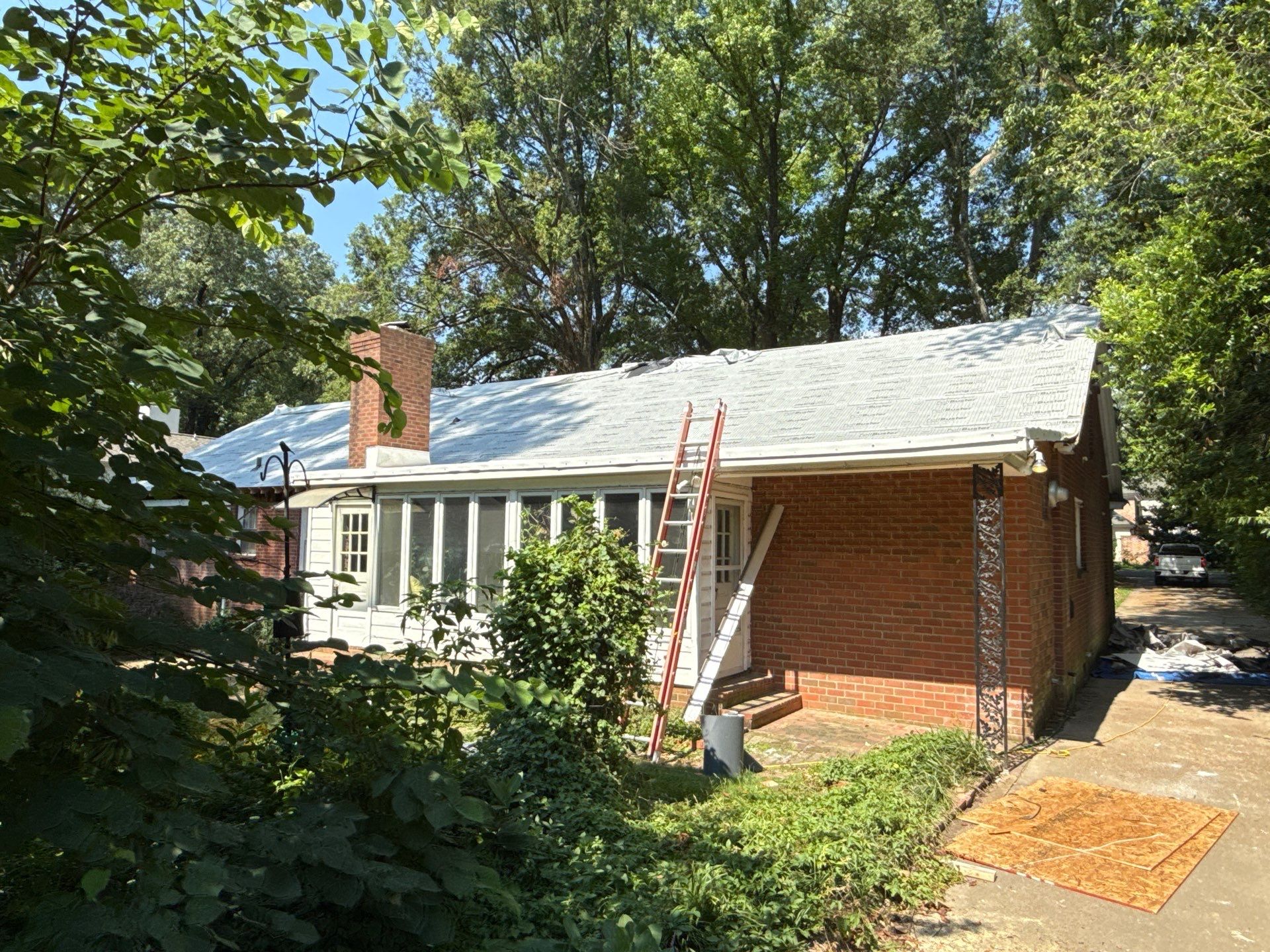 Structural Restoration and Asphalt Shingle Roof Replacement with Interior Repairs in East Memphis by Revival Roofing Services