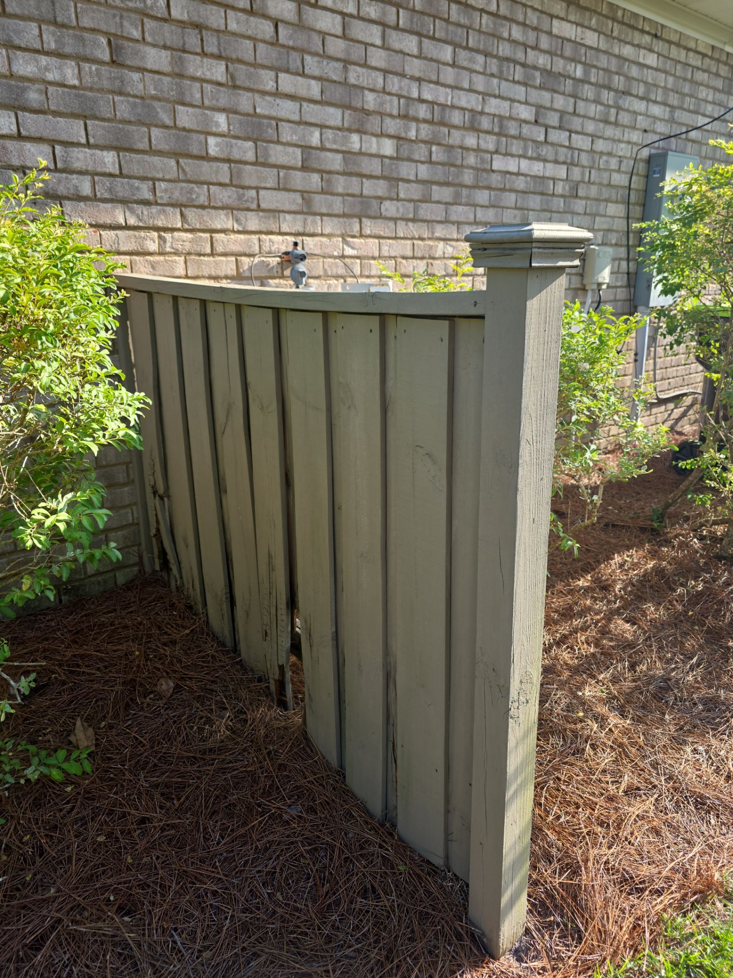 Fence Repair using Severe Weather 2-in x 4-in x 8-ft #2 Prime Southern yellow pine Above ground Pressure Treated Lumber by RGR Construction and Roofing, LLC