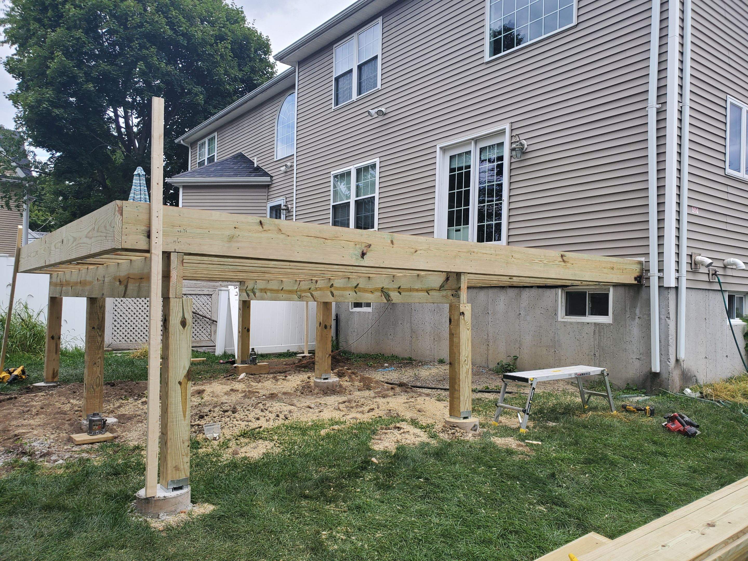 Deck Construction using Trex Decking by UBrothers Construction