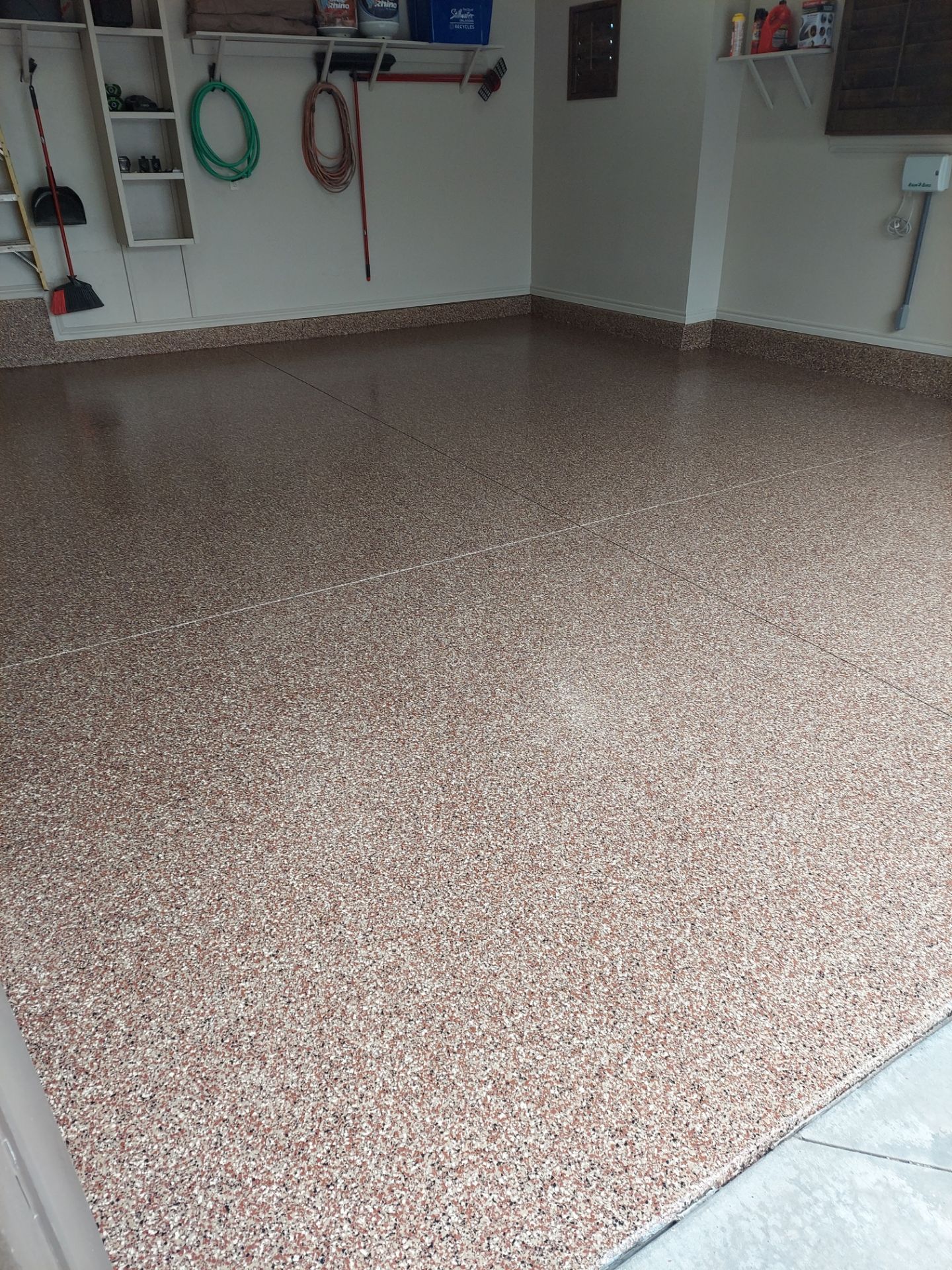 Garage Floor Coating using Chestnut by Copperhead Coatings