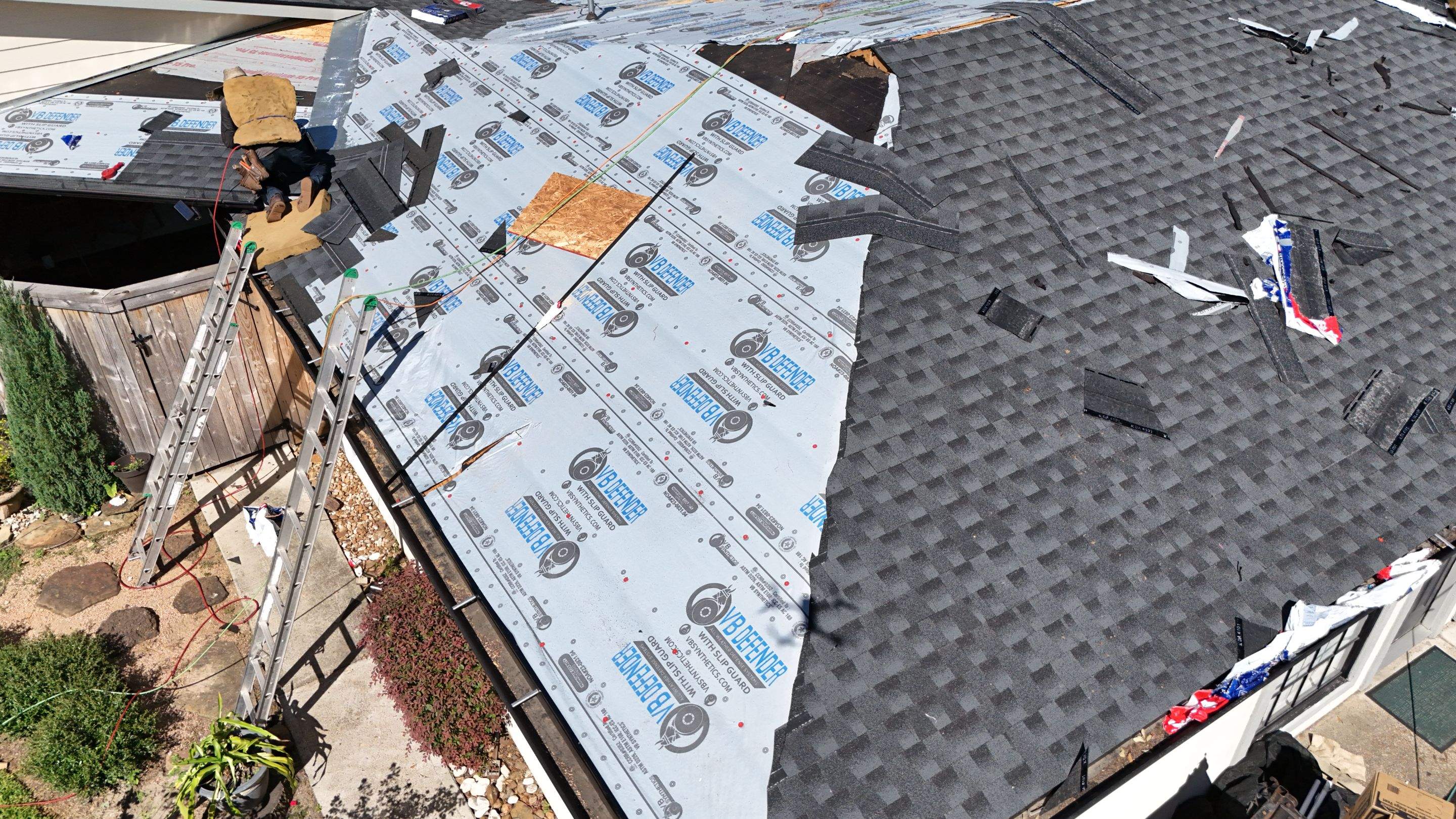 Roof Replacement with Fascia & Soffit Repairs — Conroe, TX by PL Roofing & SB Roofing, LLC.