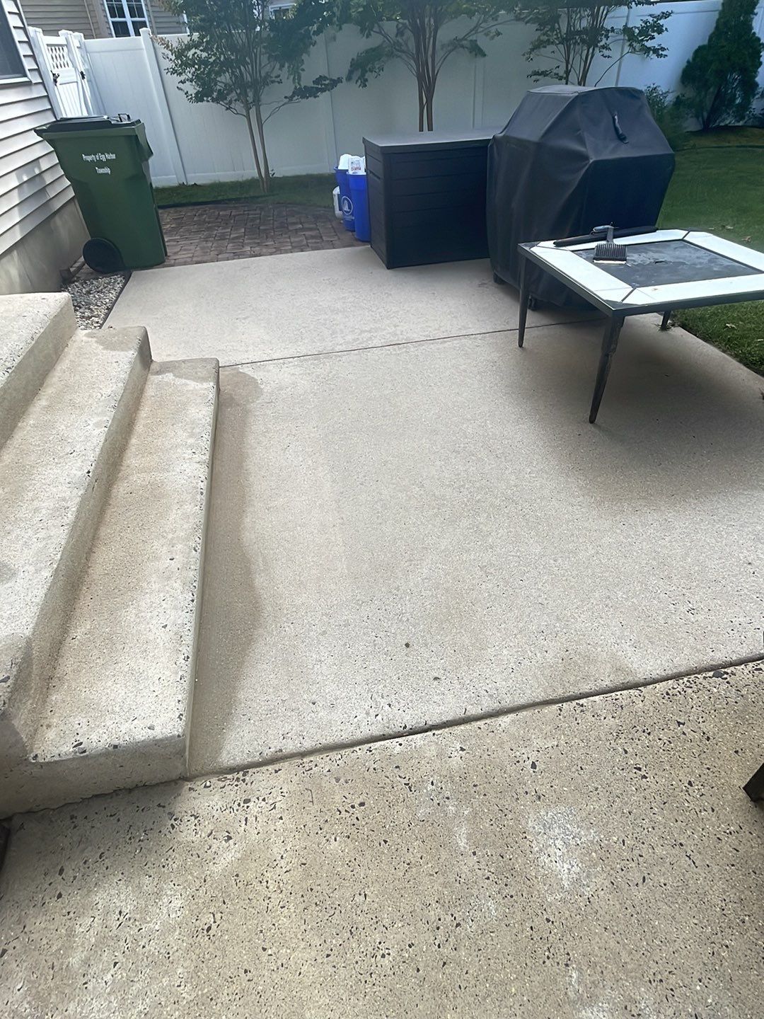 Amazing transformation-House SoftWash & concrete Cleaning by SJ Exterior