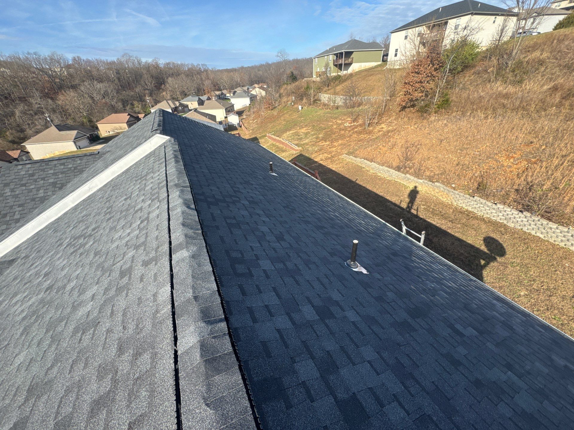 Residential Roofing + Gutter & Downspouts Install  by Titan Commercial & Residential Roofing 