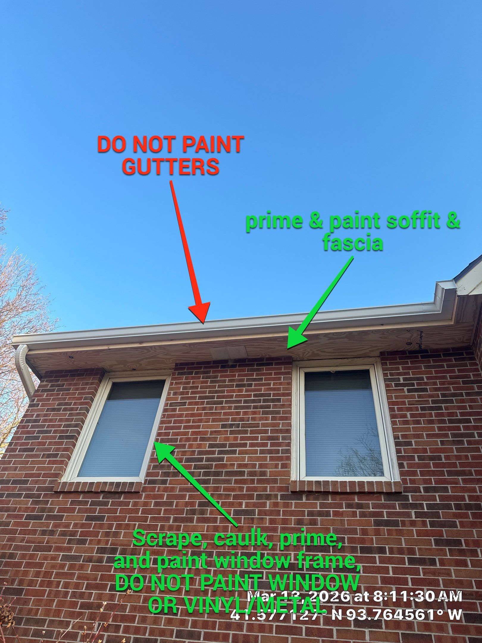 Residential Exterior Trim Repaint by Midwest Paint LLC