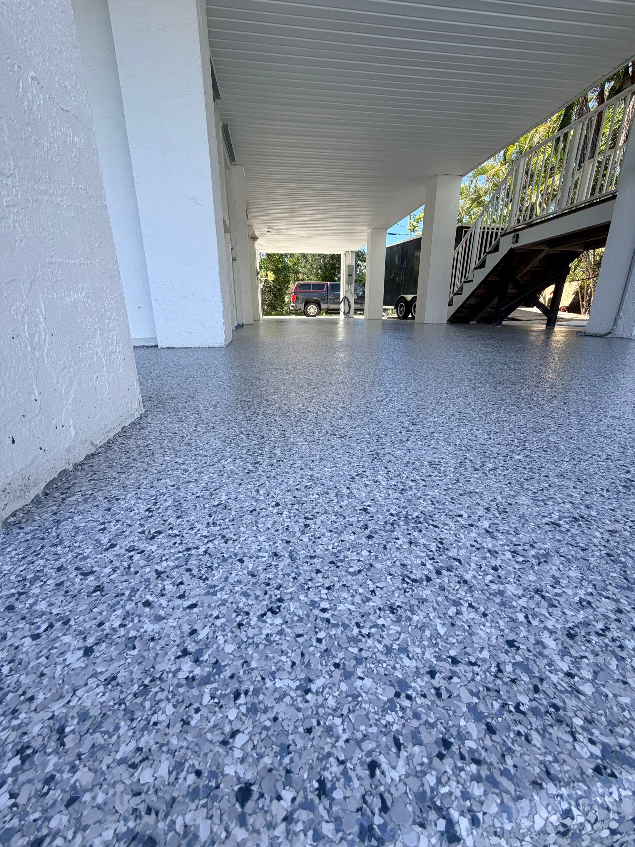 “Tidal Wave” Carport in Big Pine Key, FL by Tropical Epoxy Coatings & Creations LLC