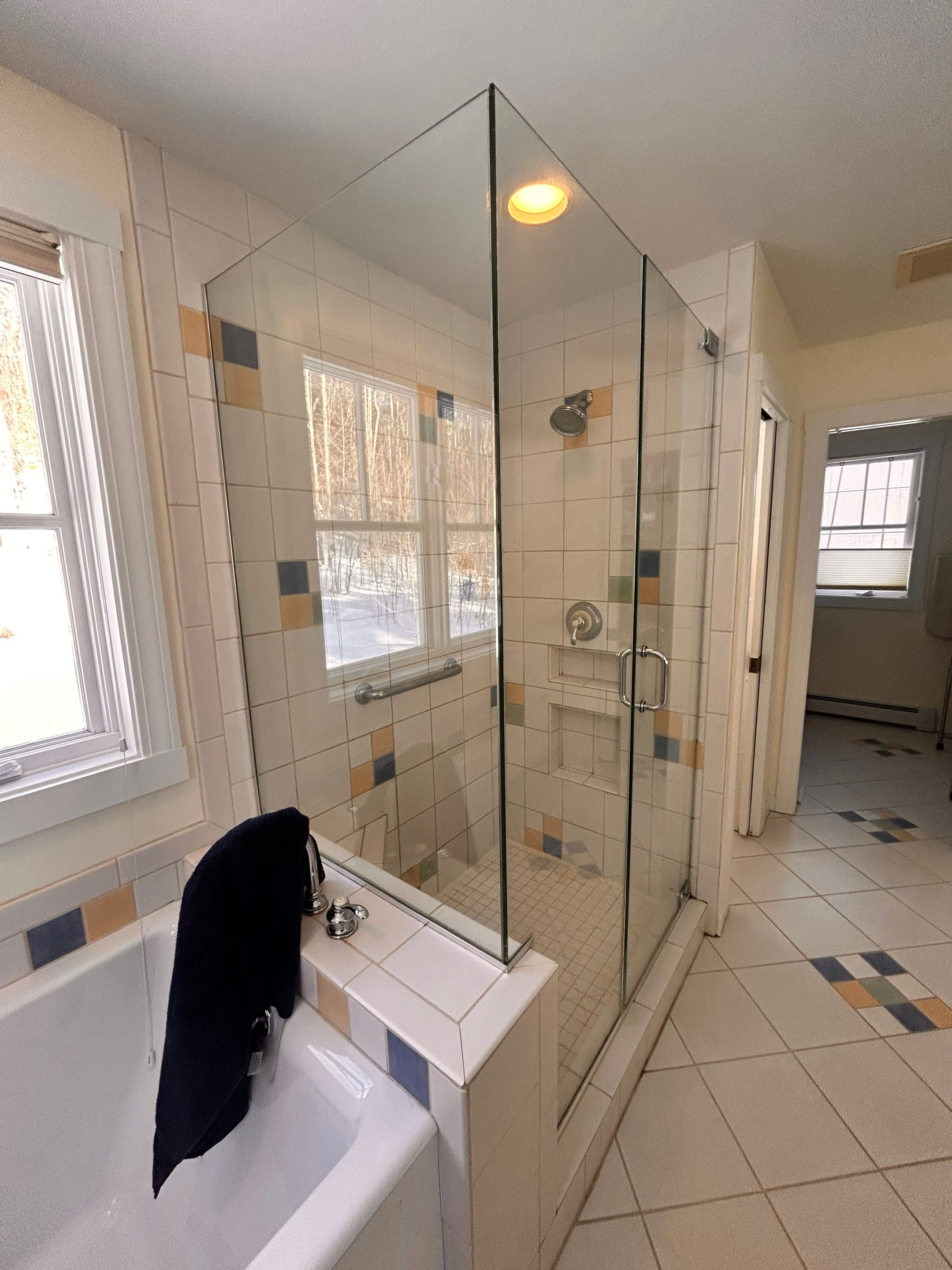 Replacement Frameless Shower Enclosure by Cheshire Glass Company