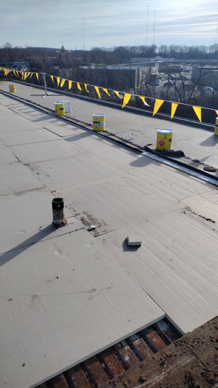 Commercial flat roof parma by Absolute Roofing and Construction