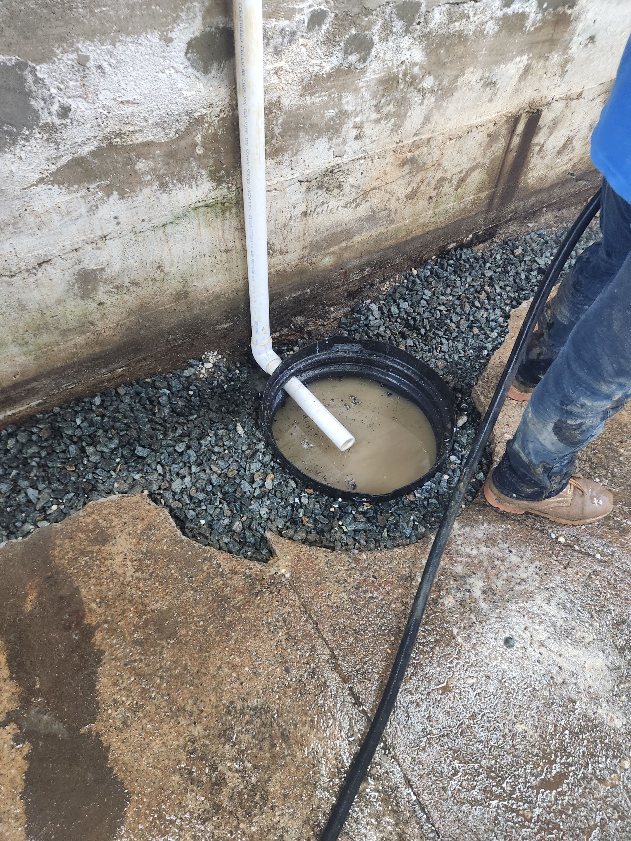 Interior French Drain Boonton NJ by Pure Service Pro, LLC 