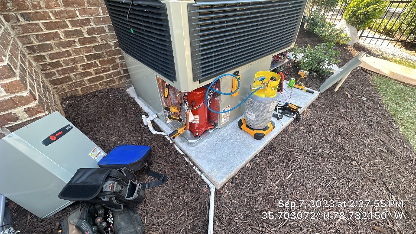 Trane Gas Package Unit Install by Nick's Mechanical LLC.