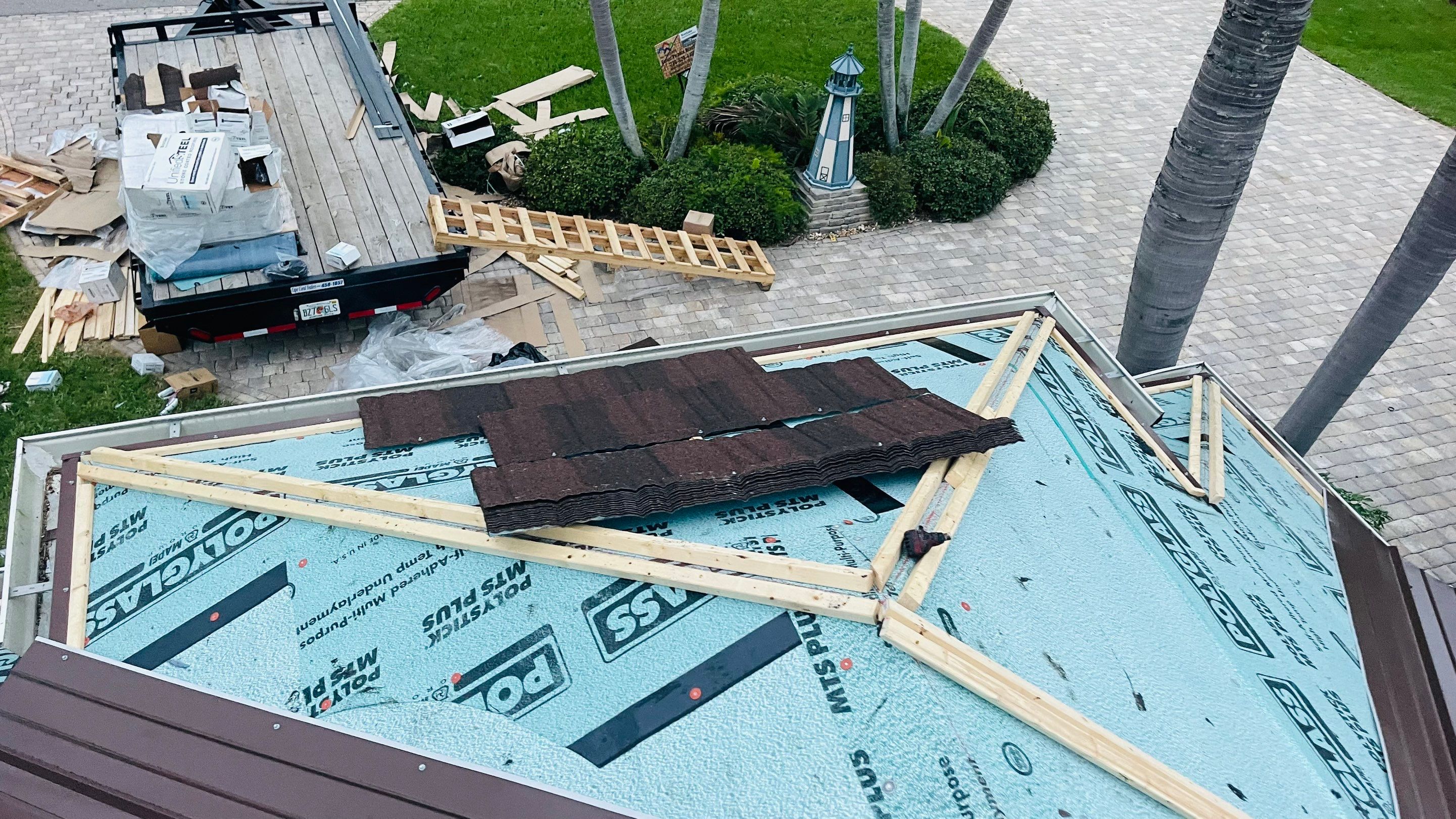 Residential Roofing Installation using Westlake (Boral) Stone Coated Steel in Cape Coral by Four Peaks Roofing
