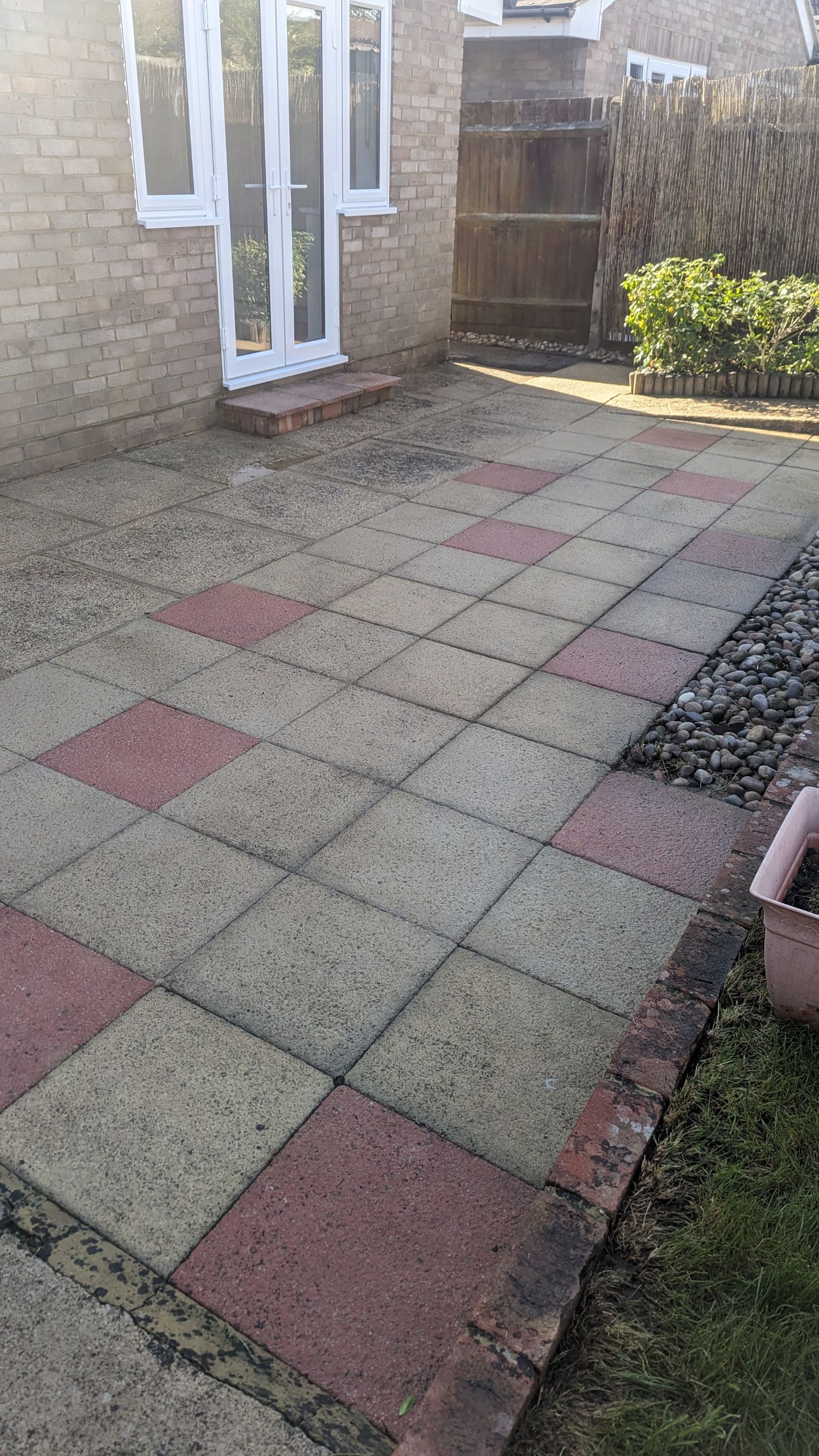 Driveway And Patio Clean using honda 21 ltr/min by Ges Exterior Cleaning ltd
