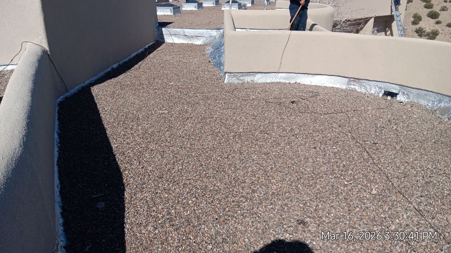 Tar & gravel complete roof tune up in Placitas by Doyle Roof Masters Inc