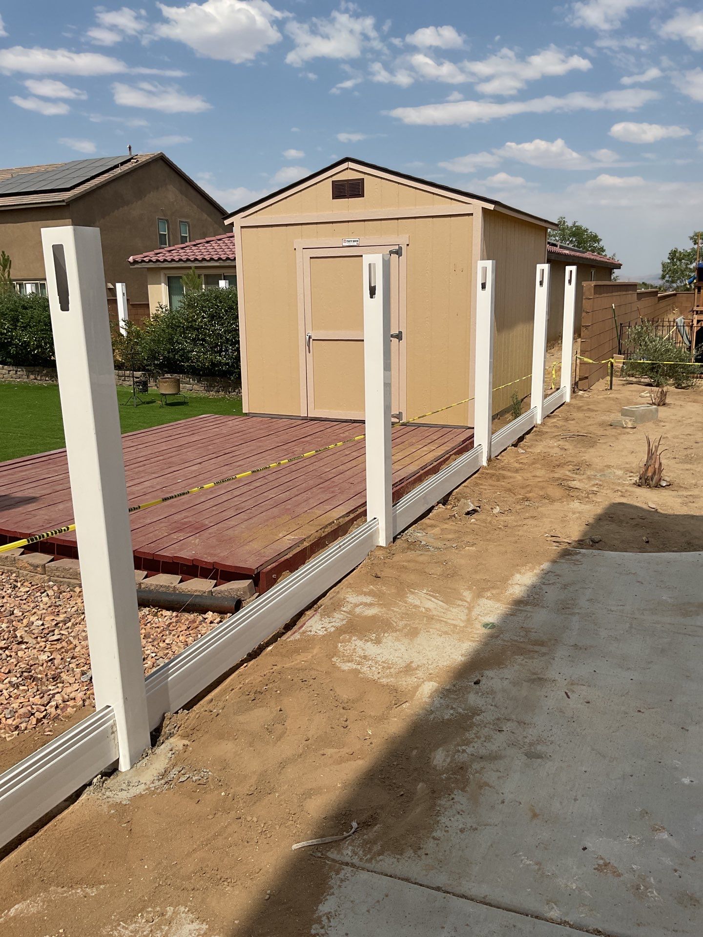 Fence Installation using Vinyl by Fence Guys Inc.