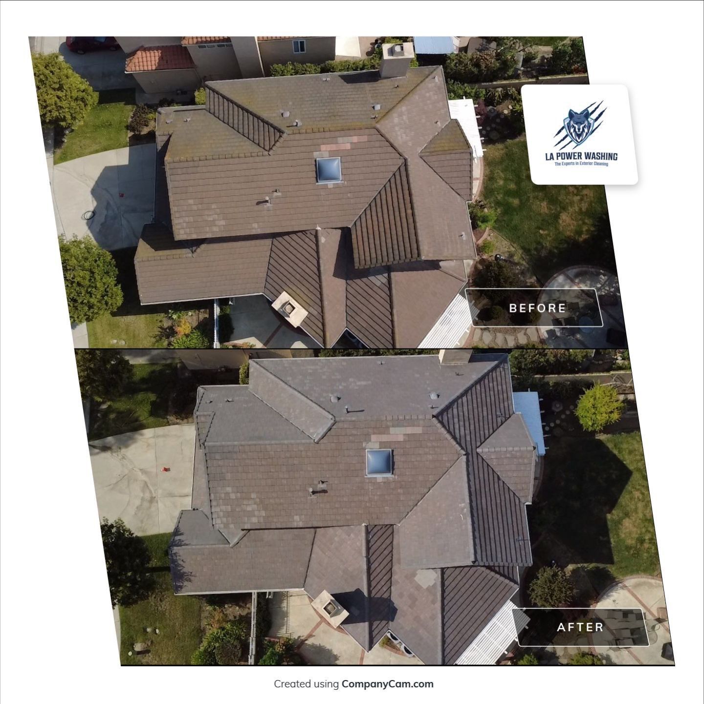Roof Cleaning by La Power Washing Inc