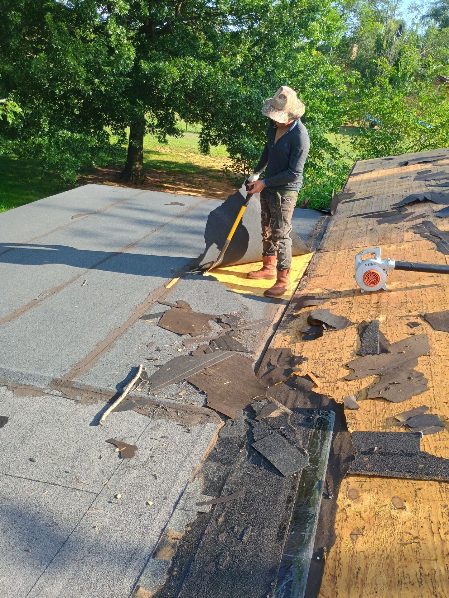Storm Damage Restoration and Complete Roof Replacement in Pauls Valley by BANA Roofing and Solar Supply