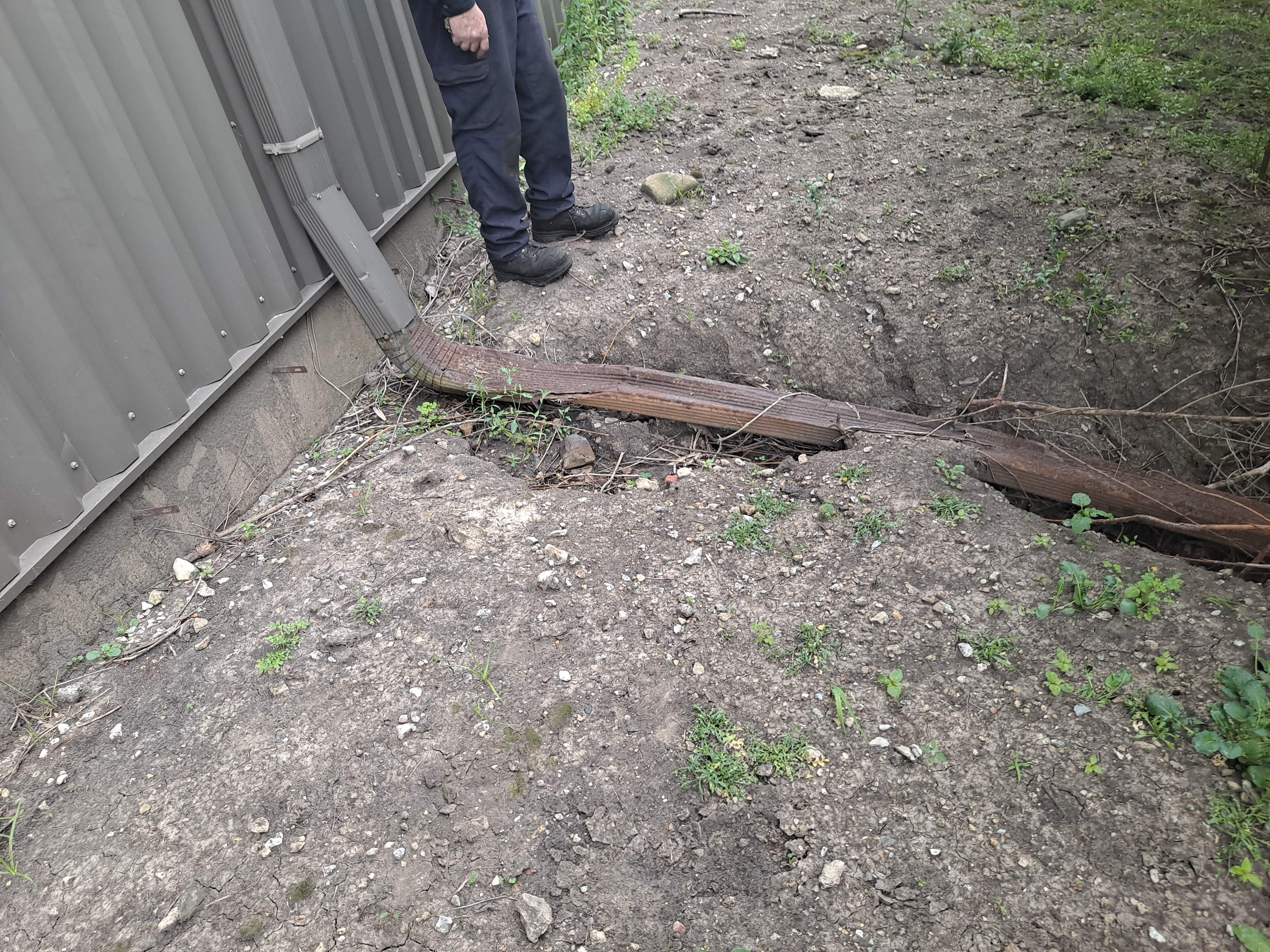 Downspout Extension Installation by Allied Water Services