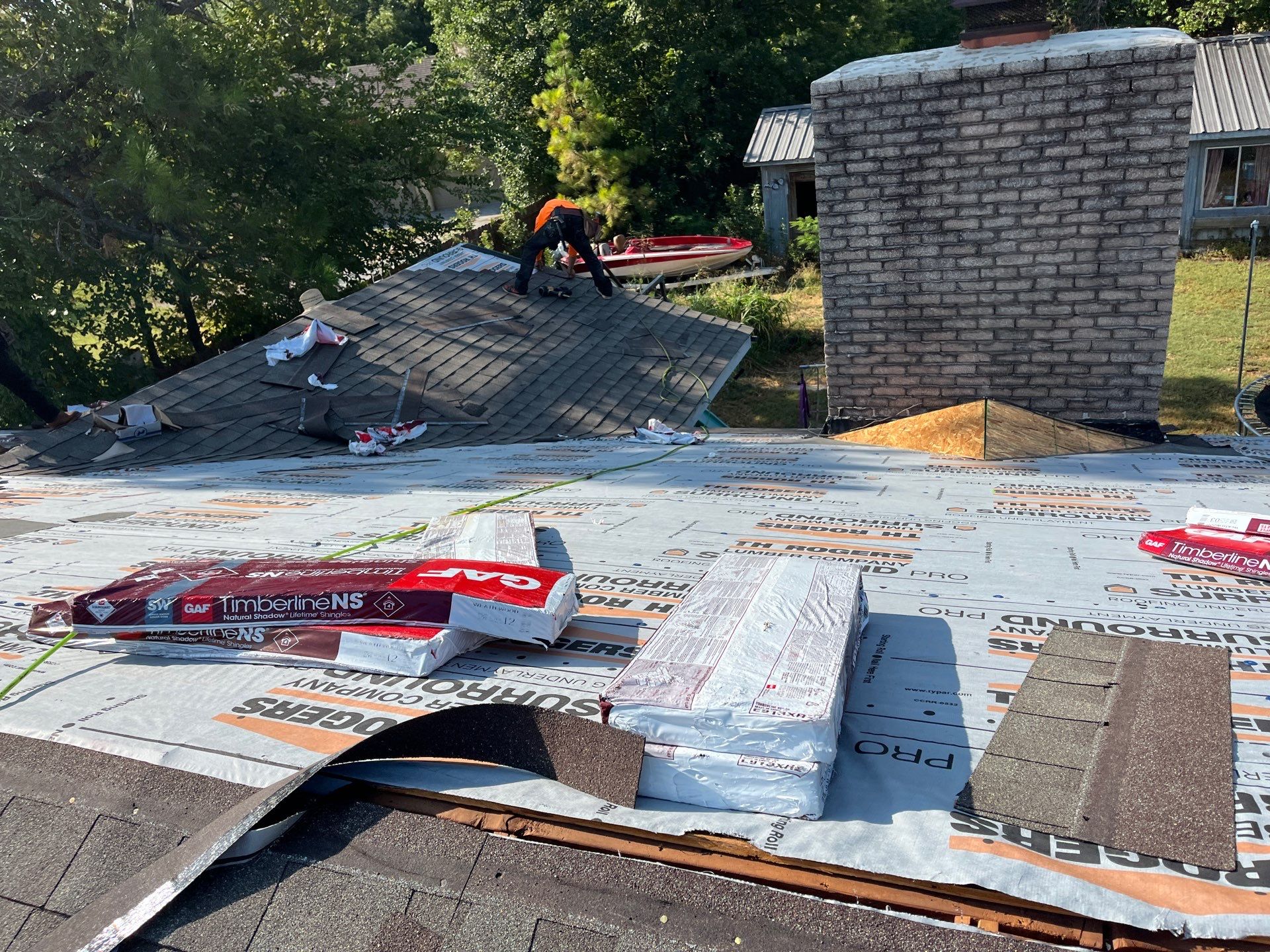 GAF Timberline Architectural Shingle Roof Replacement in Wynnewood by BANA Roofing and Solar Supply