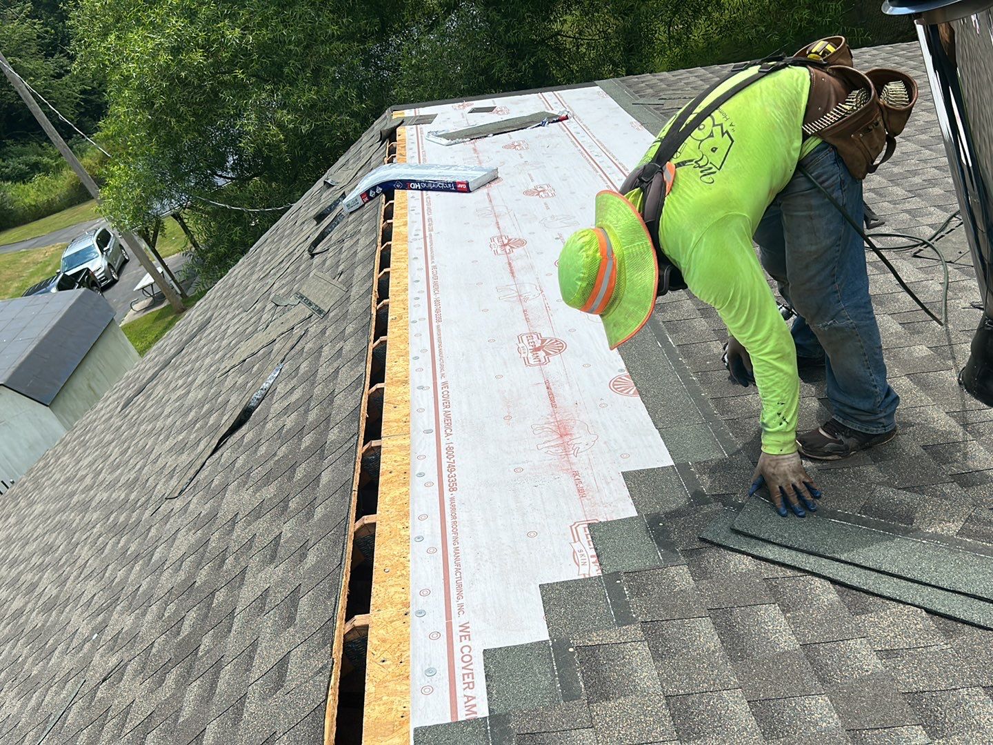 Residential Roofing Installation using Performance Shingles by Mr. Roofer