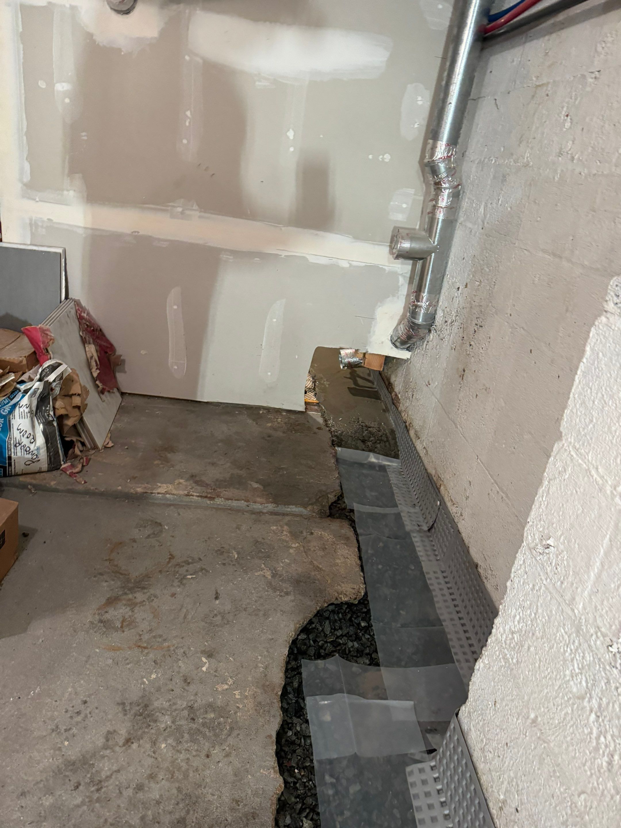 Interior French Drain Livingston NJ by Pure Service Pro, LLC 