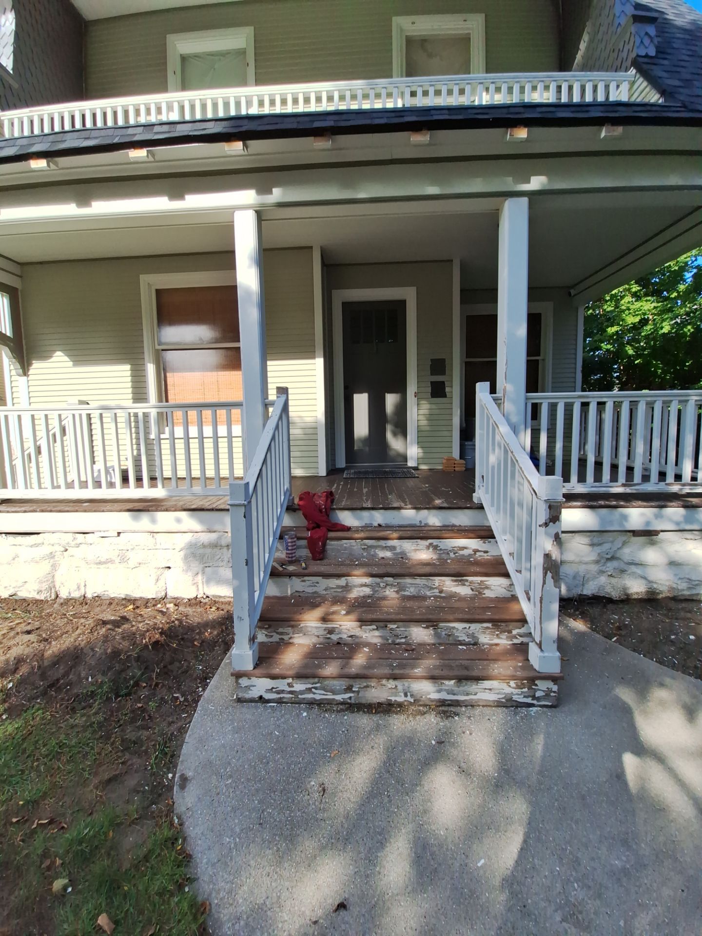 Exterior Home & Porch Refresh in Grand Haven, MI by Gordon Painting