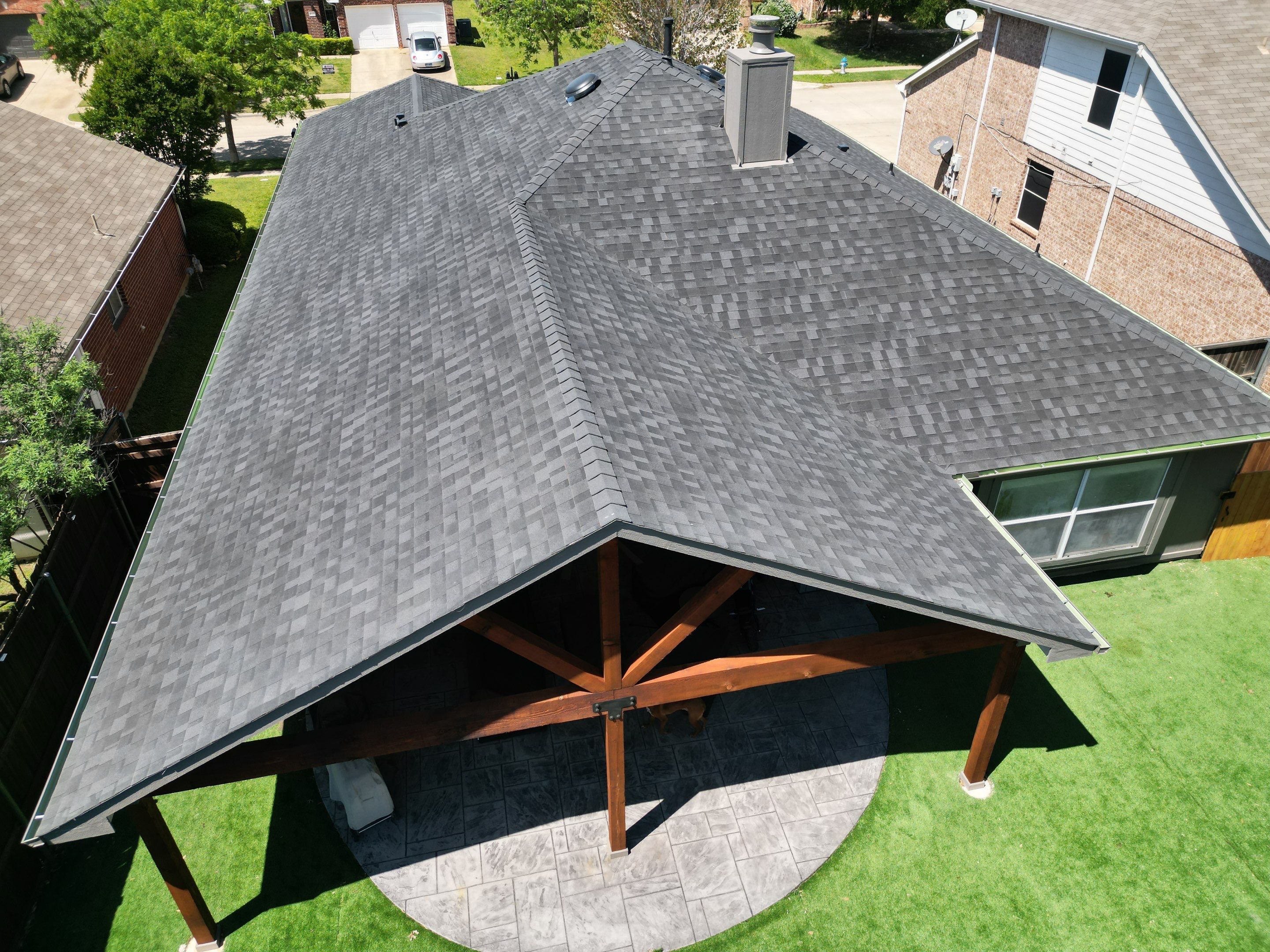 Pergola Build by First Out Roofing 