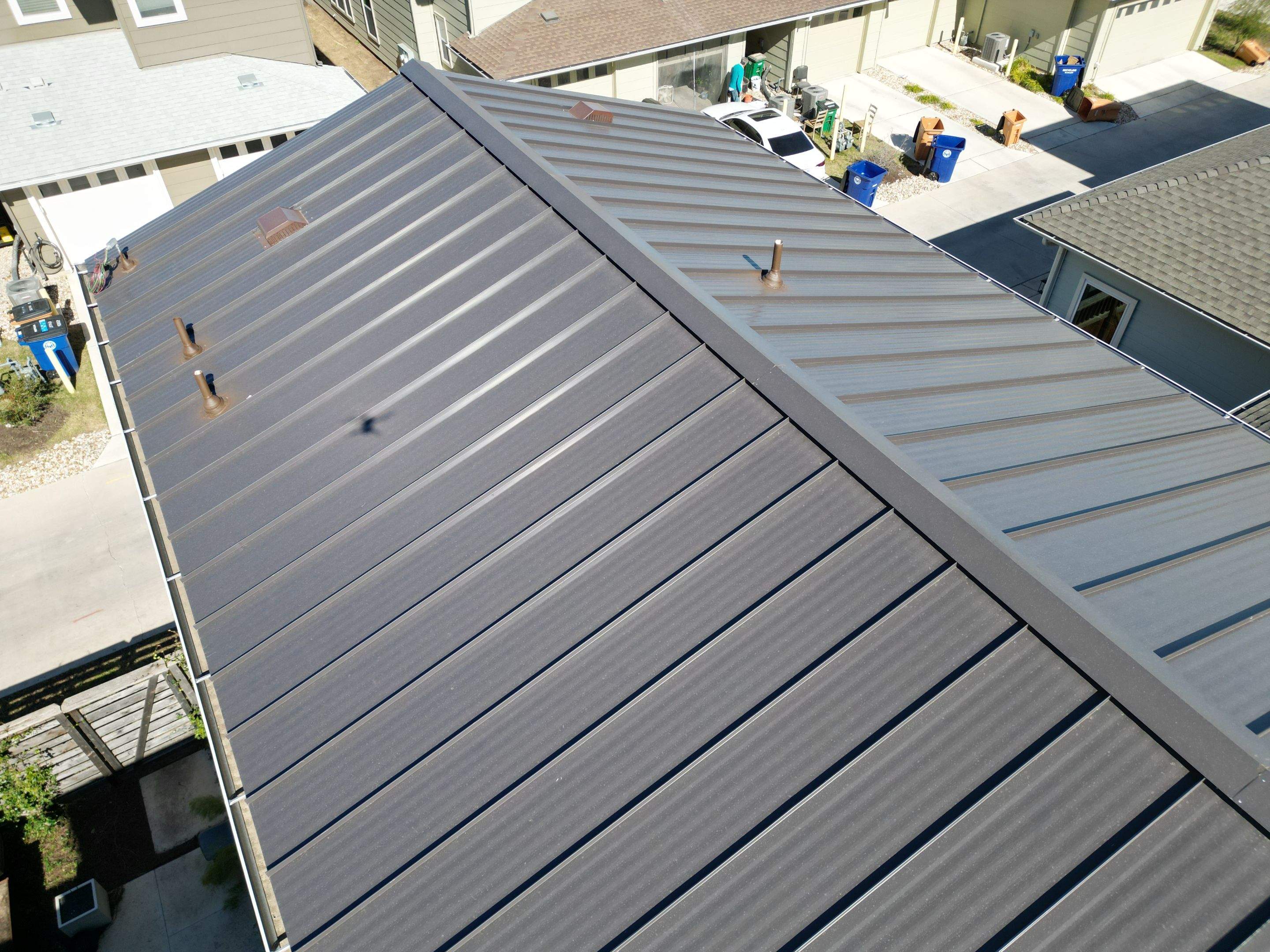 Dark Bronze Standing Seam Metal Roof by RoofsOnly.com