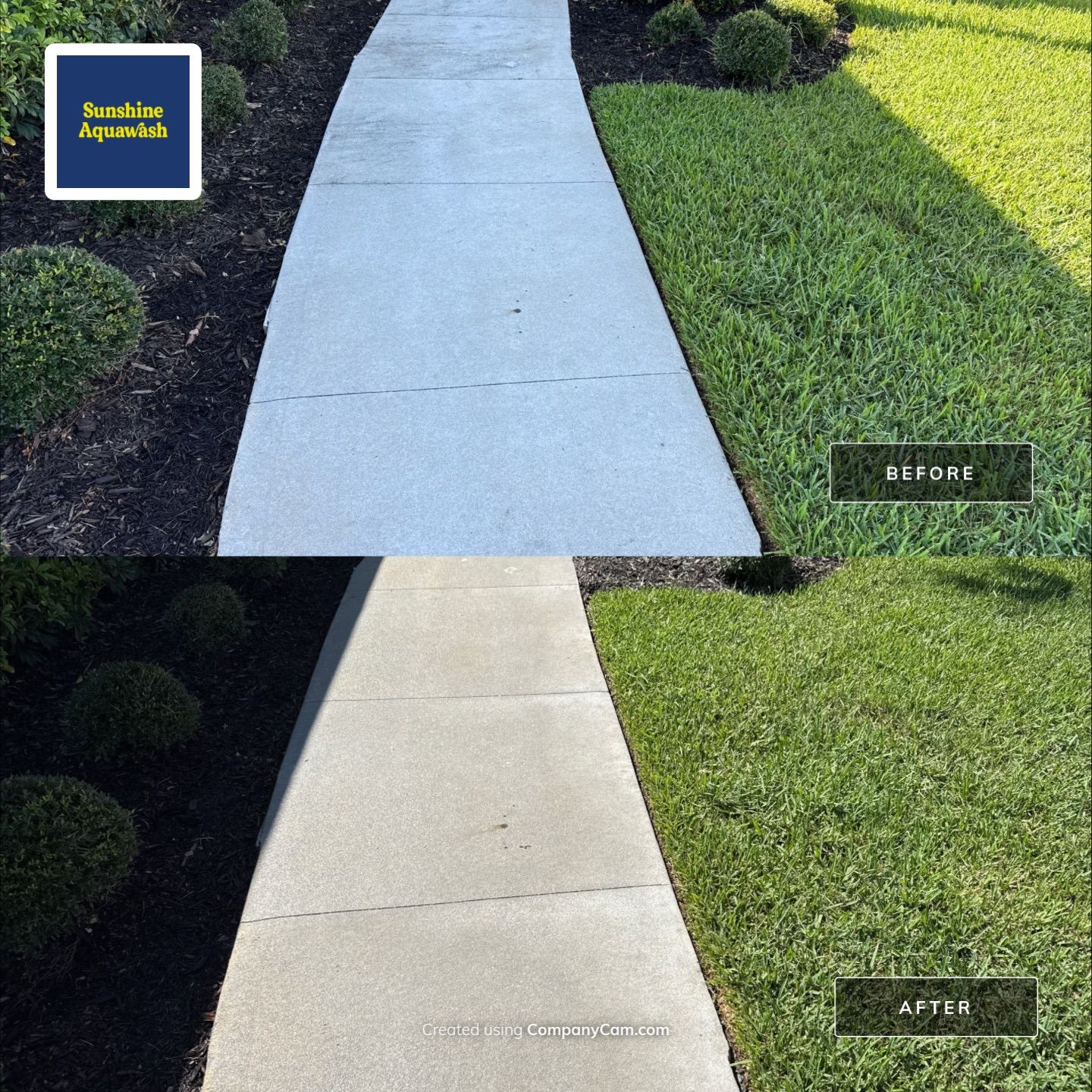 Concrete Driveway & Sidewalk Cleaning — Canoe Creek Community, Parrish, FL by Sunshine AquaWash
