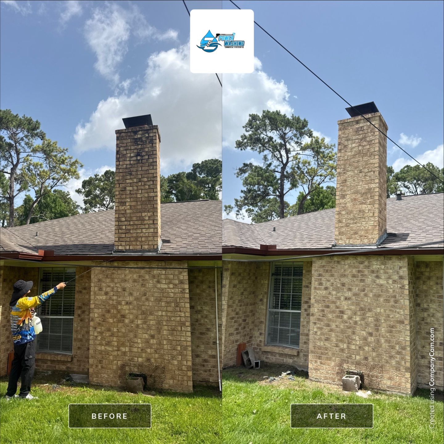 Comprehensive Driveway Cleaning and Exterior House Washing in Houston by Zeal Power Washing