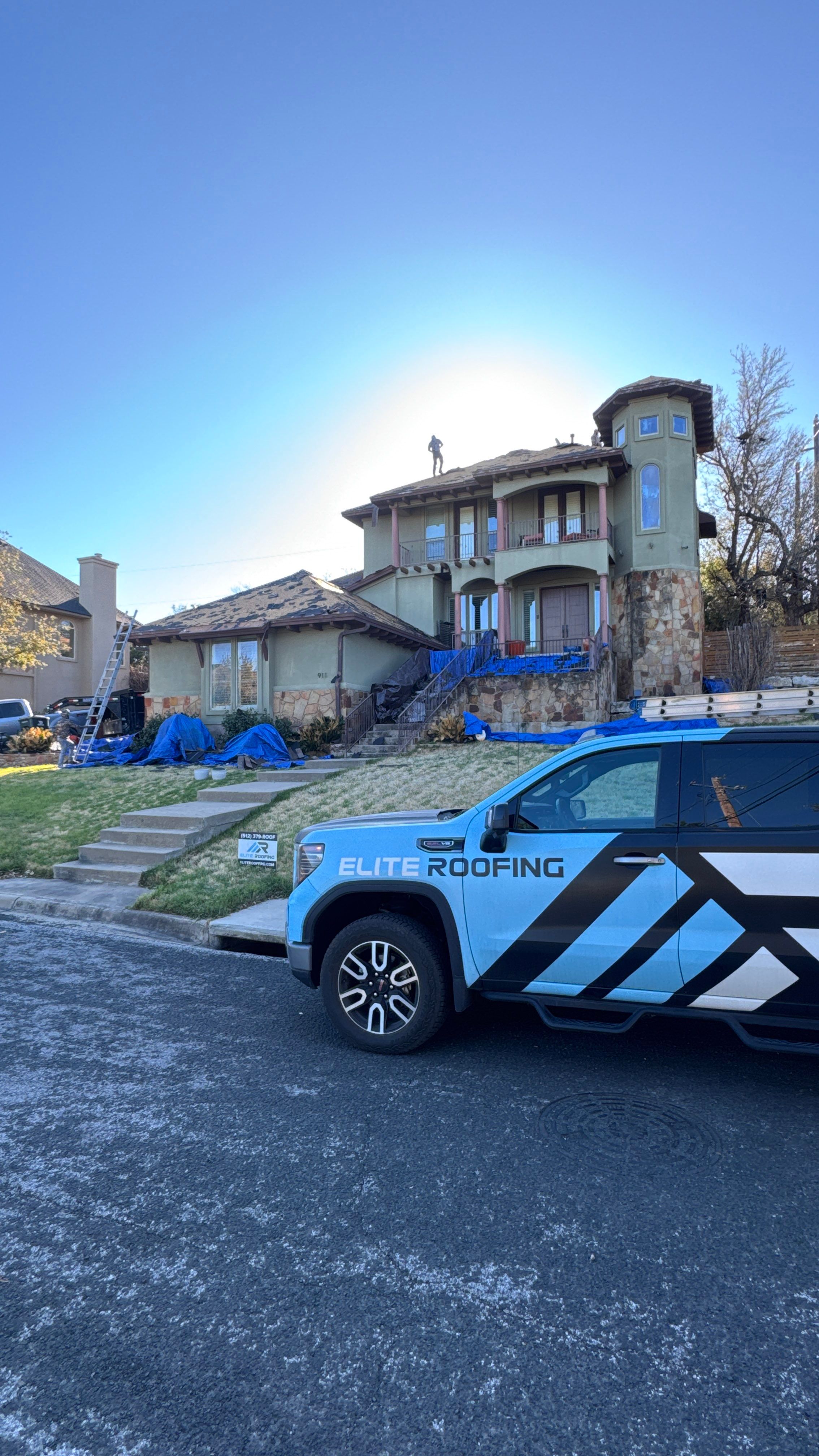 Residential Roof Replacement using GAF HDZ - Charcoal shingles by Elite Roofing LLC