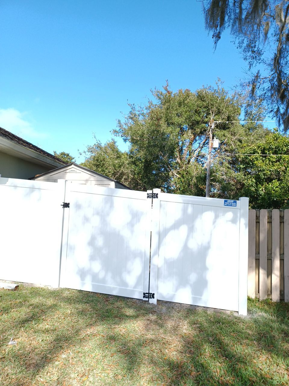 Venice, FL 6 ft. Tall White Vinyl Privacy Fence  by Asap fence and gates, LLC