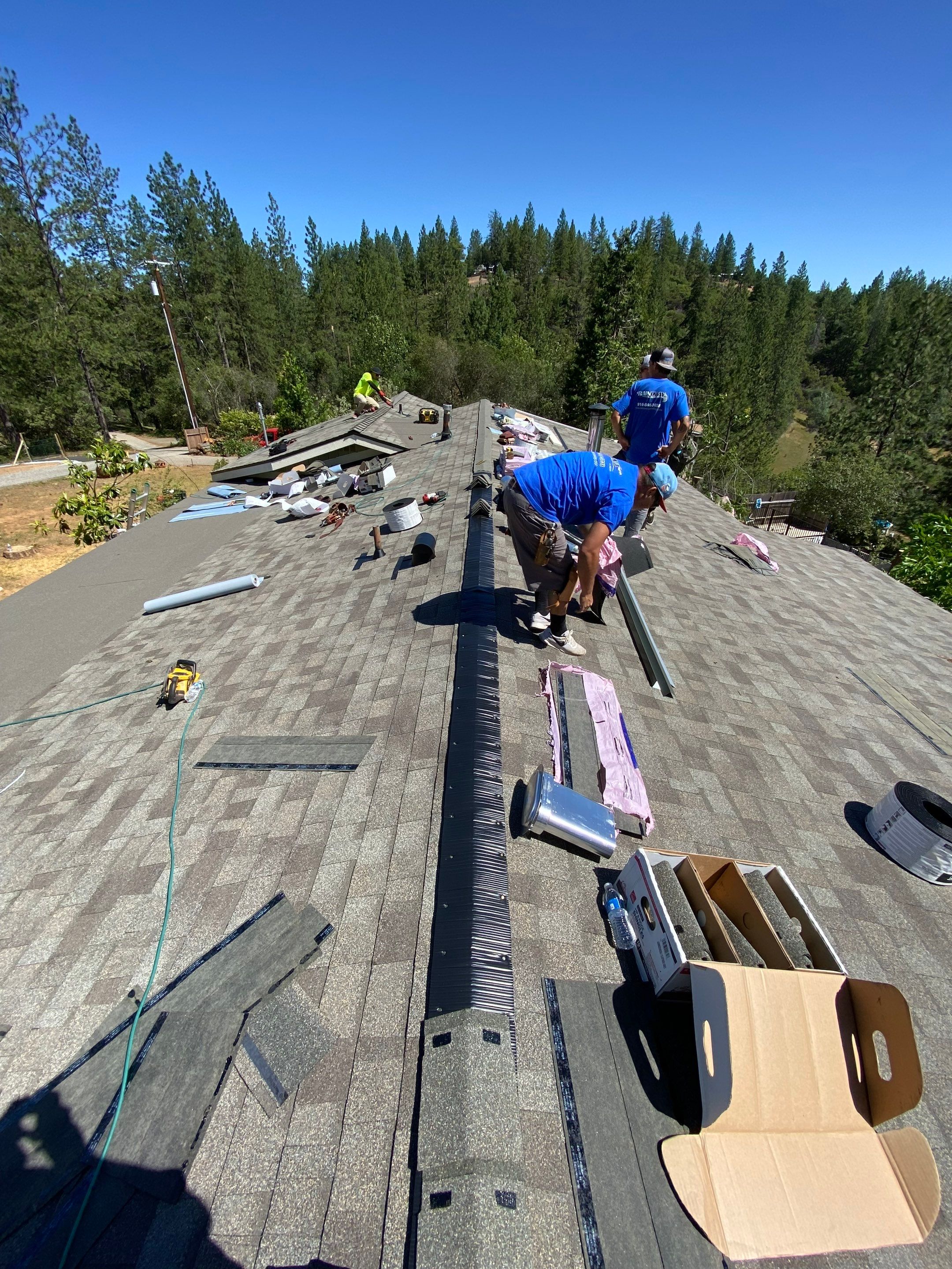Residential Roofing Installation using Owens Corning Roofing Shingles by Byers Enterprises 