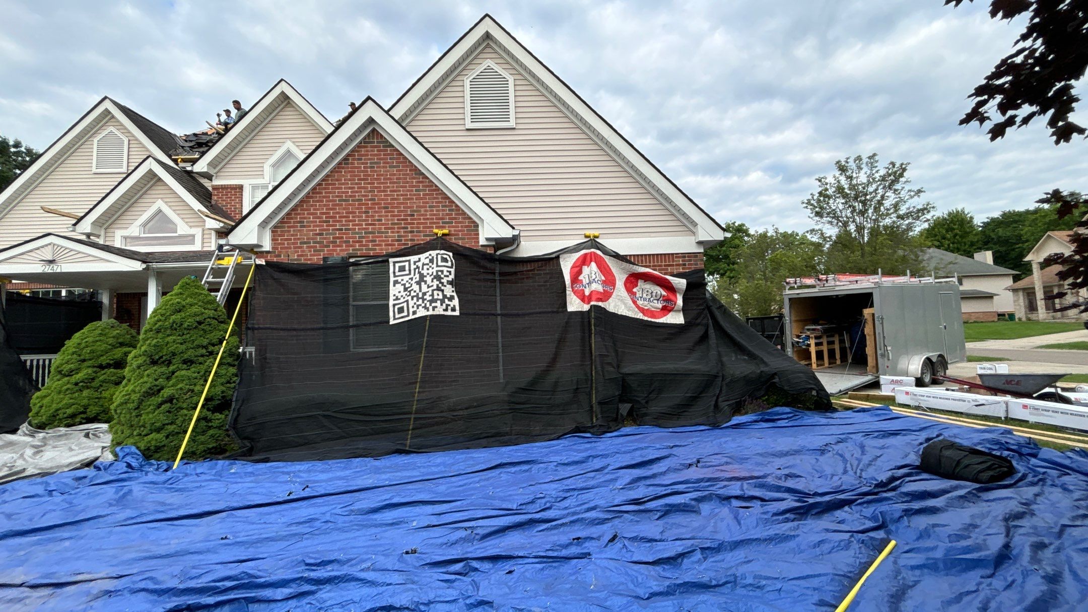 Roof Replacement using Owens Corning Duration by 180 Contractors