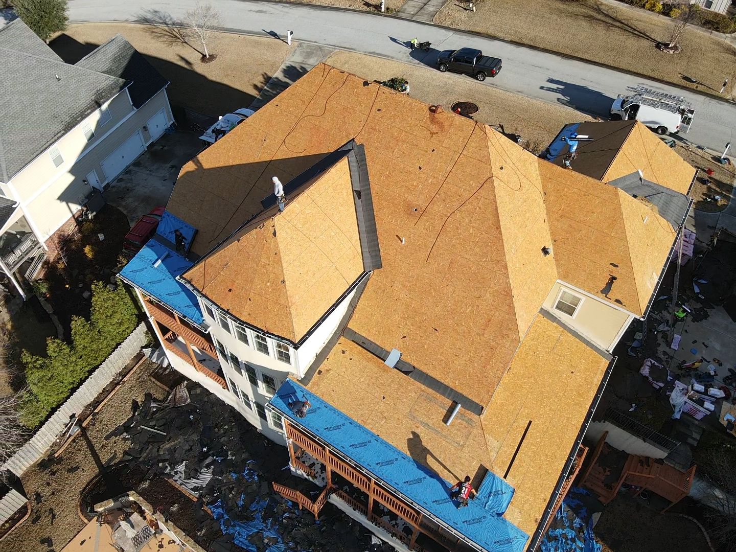 Residential Roofing Installation using Owens Corning by Inspector Roofing and Restoration