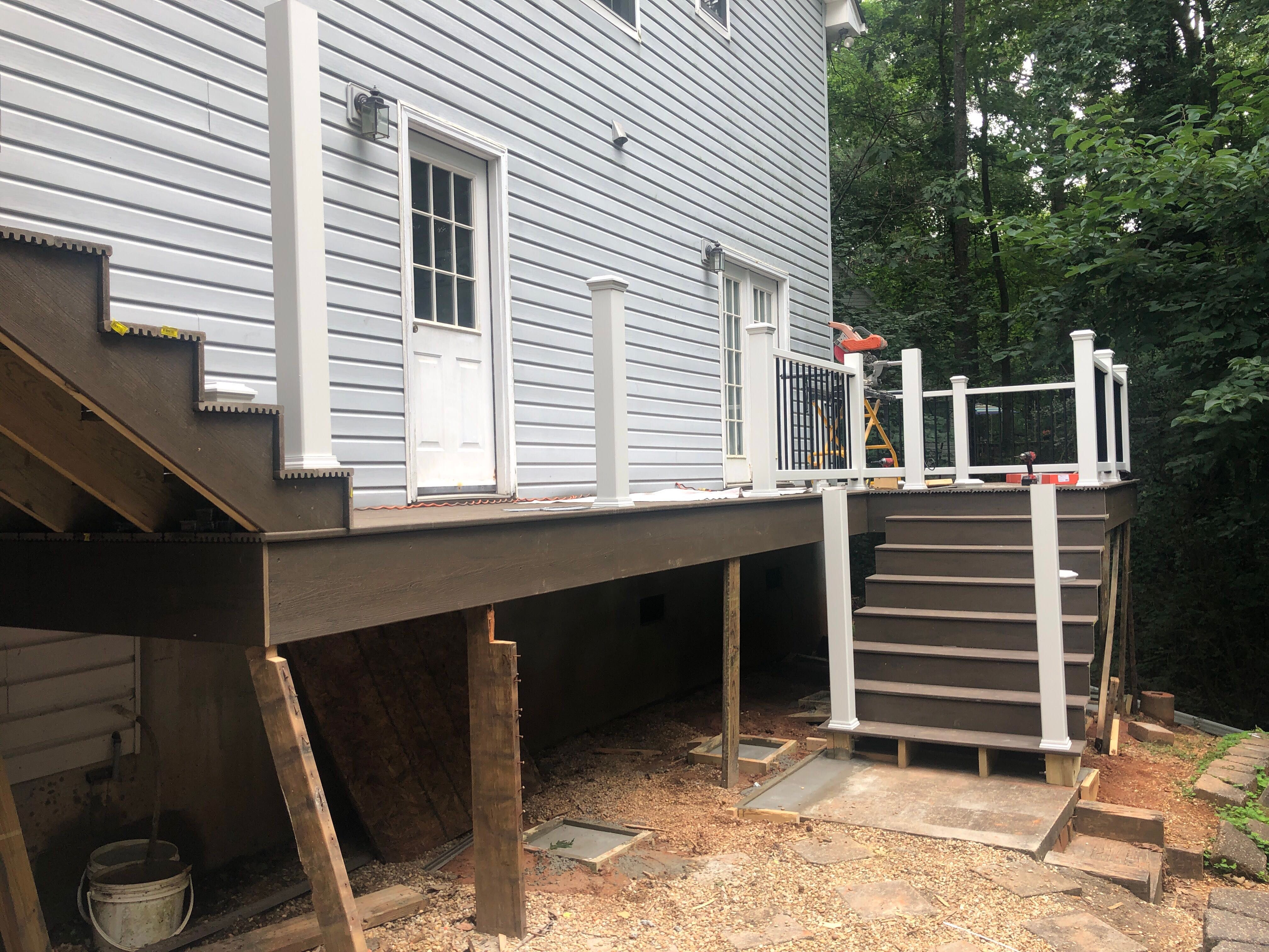 Custom Composite Deck and Screened Porch Installation in Canton by Swift Home Renovations
