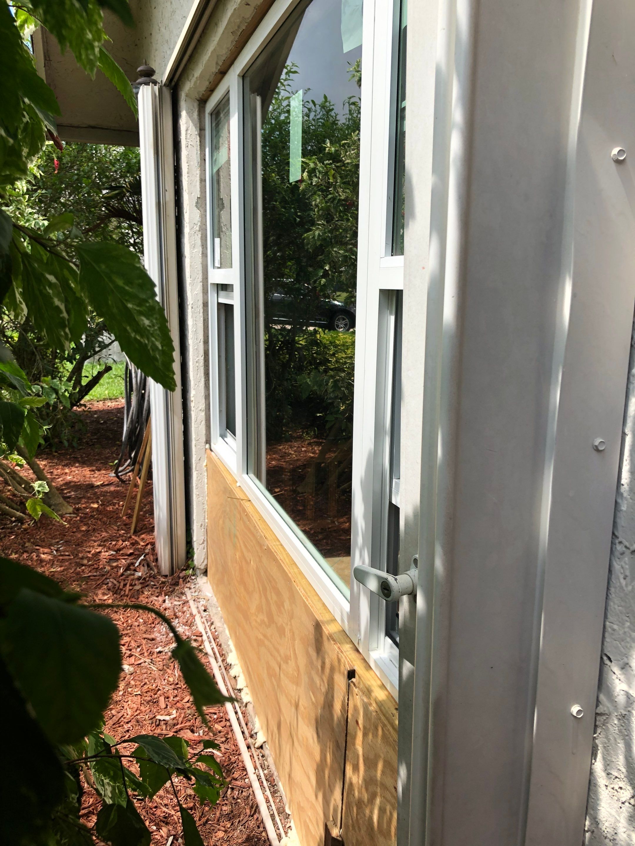 Impact Window Installation & Sliding Glass Door to Window Conversion – Coconut Creek, FL by The Door Doctor of South Florida, Inc.
