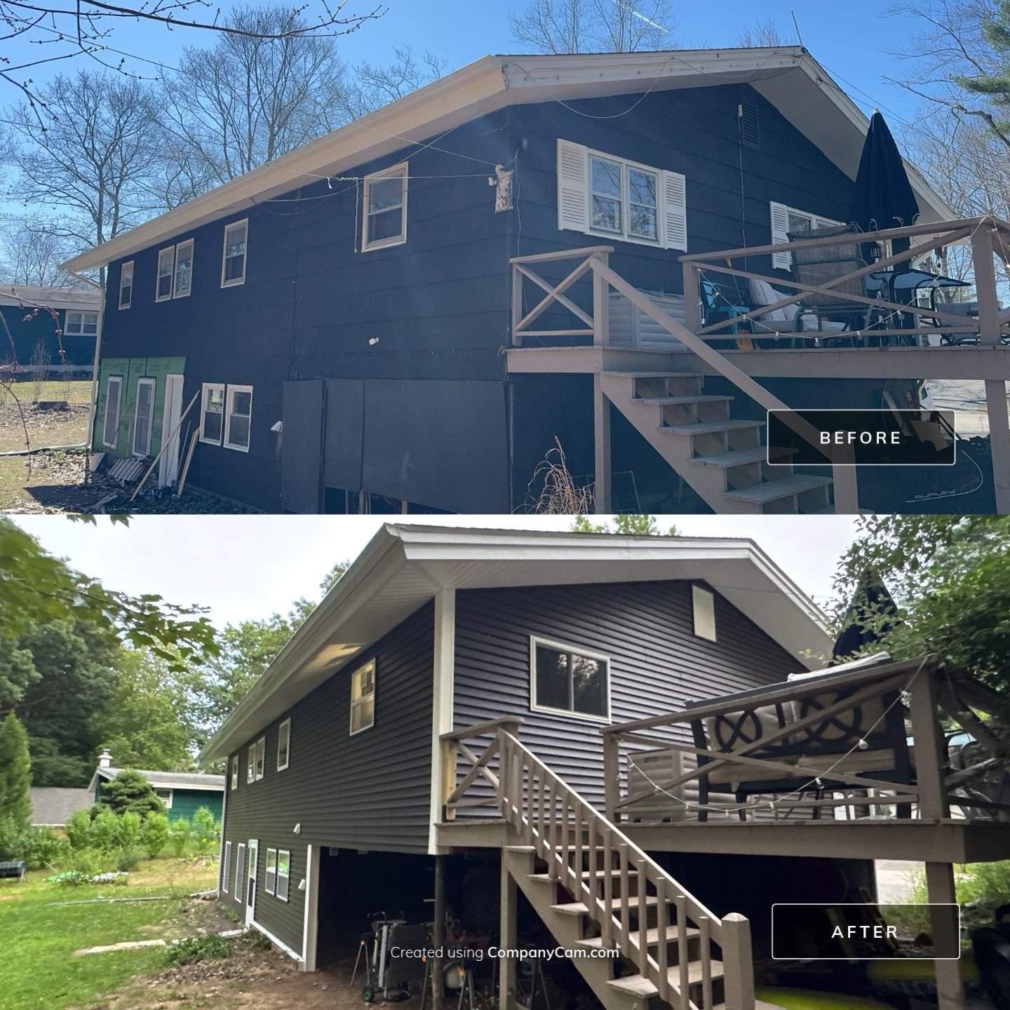 Full Vinyl Siding, Window & Door Replacement Near the Bellamy River in Dover, NH by Compass exteriors