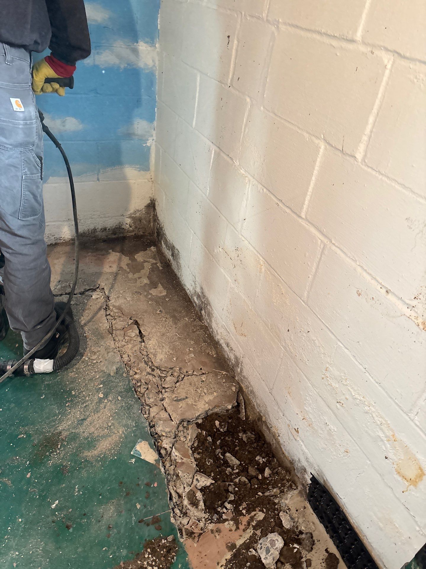 Completing the Connection for Lisa's Drain Tile System by Waterproofing Northeast