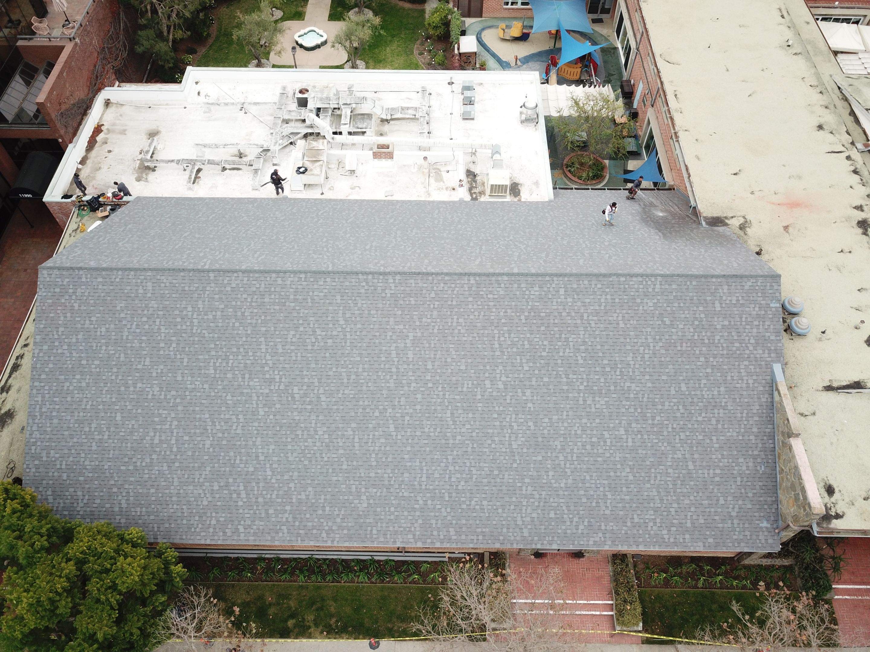 Brentwood Presbyterian Church - New Roof Installation using Owens Corning Duration Cool Shingles by Hull Brothers Roofing