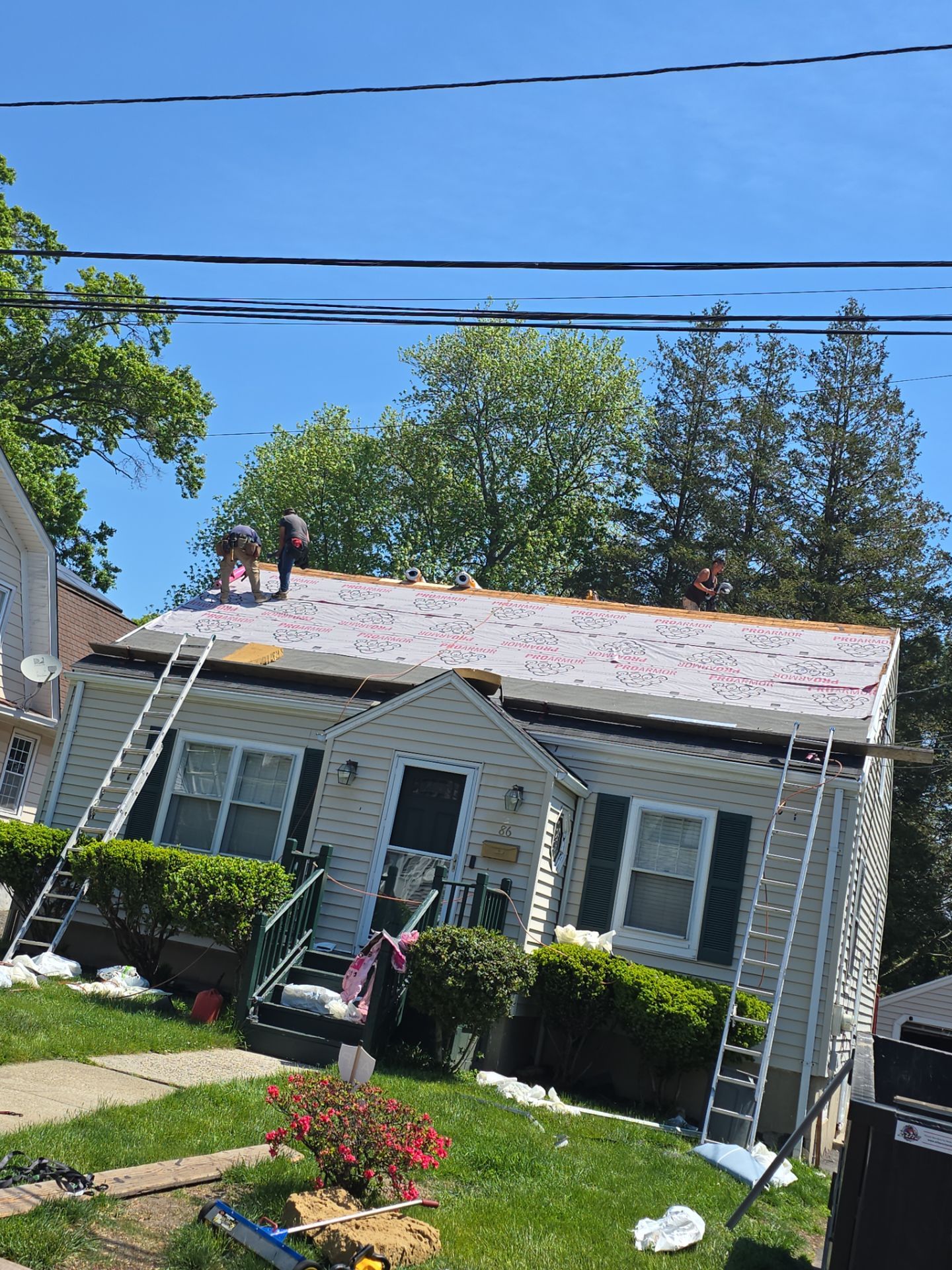 Residential Roof Replacement With Owens Corning Shingles in Stratford, CT by A Plus Exterior