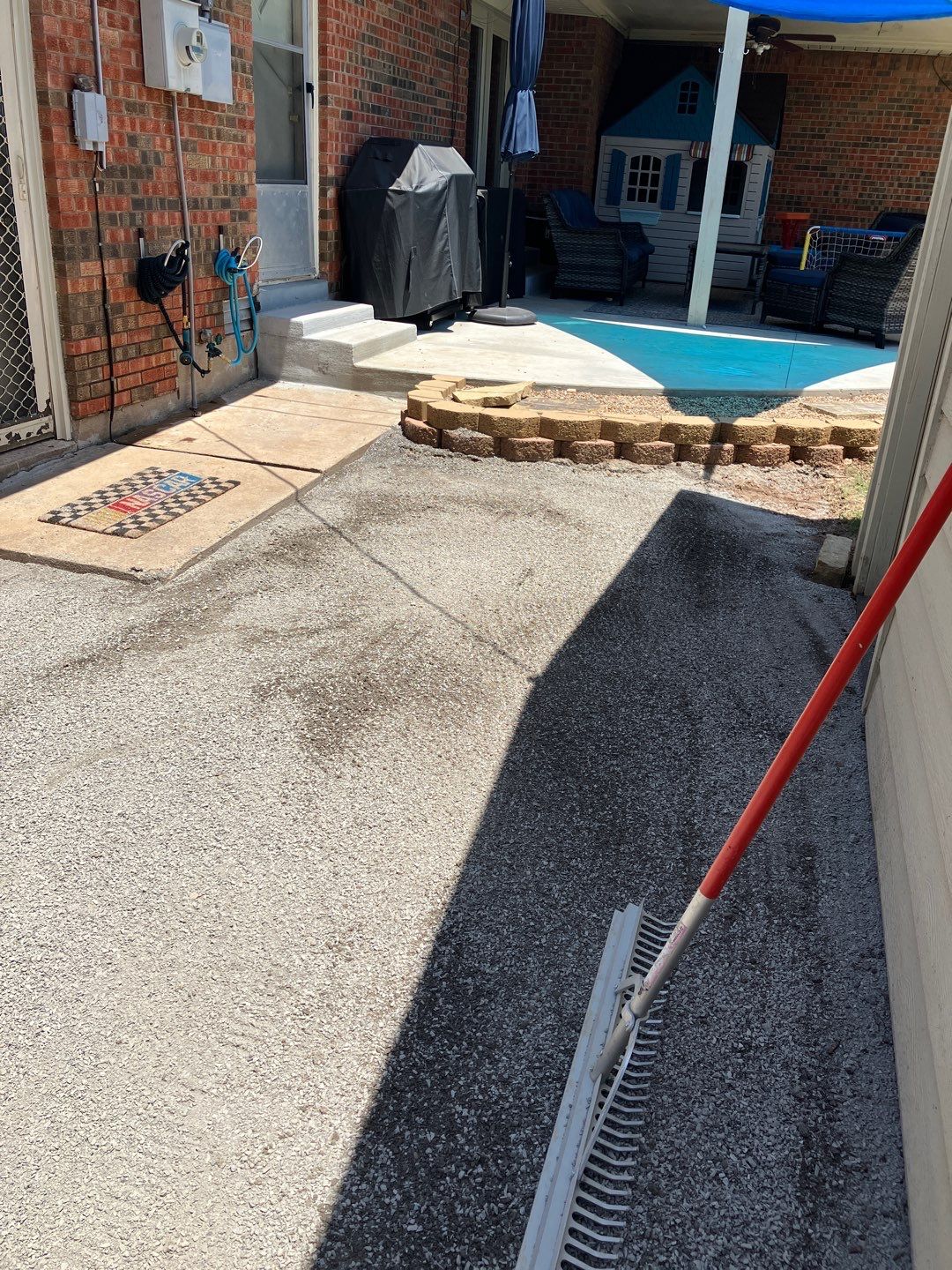 Flagstone Patio using Flagstone  by Clays Services Inc