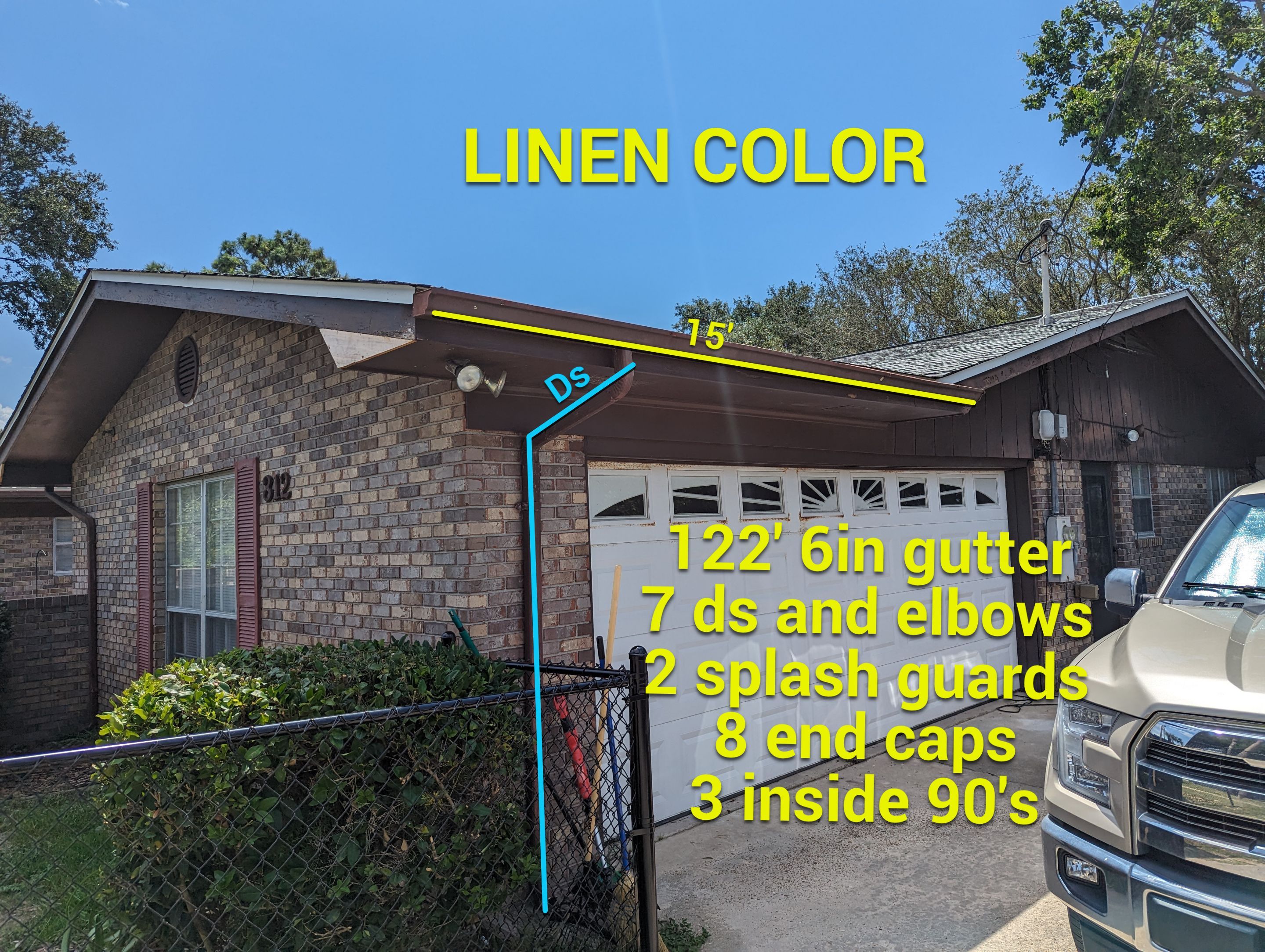 New Gutter Installation in Panama City Beach FL by Gutter Professors