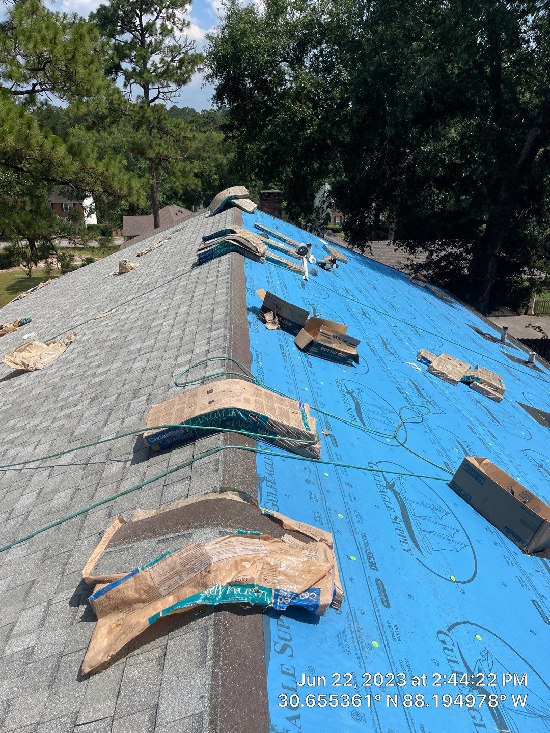 Residential Roofing Installation using Roof Replacement by American Roofing & Construction LLC