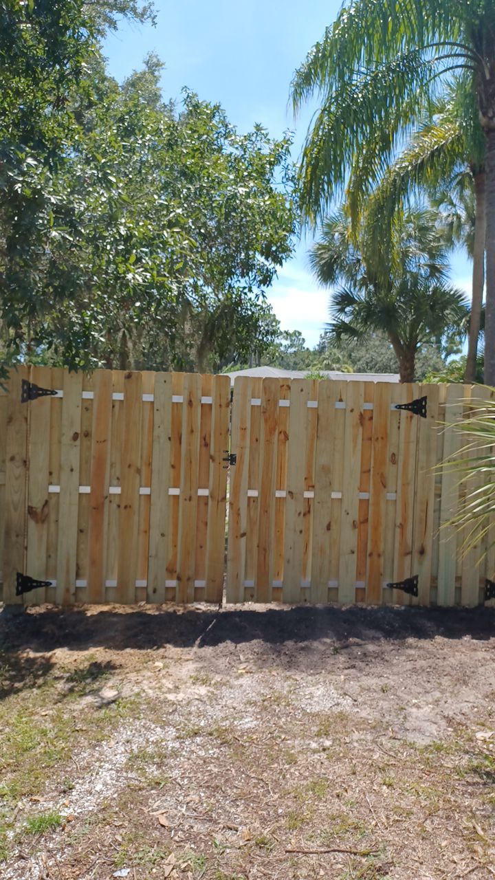 Nokomis, FL 6ft. Tall Treated Wood Shadowbox  by Asap fence and gates, LLC