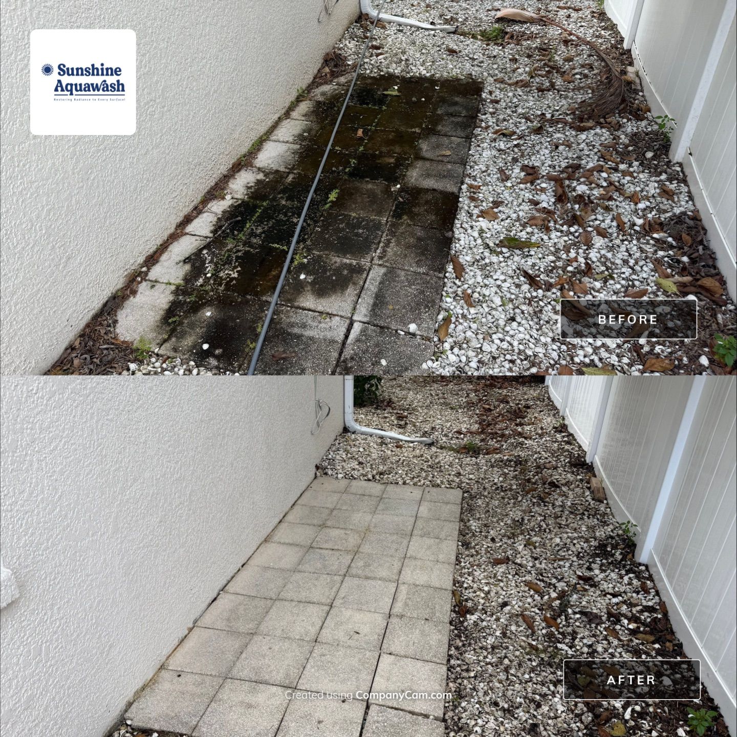 Patio, Vinyl Fence, & Partial House Wash in Creekside, Parrish, FL | Sunshine AquaWash by Sunshine AquaWash