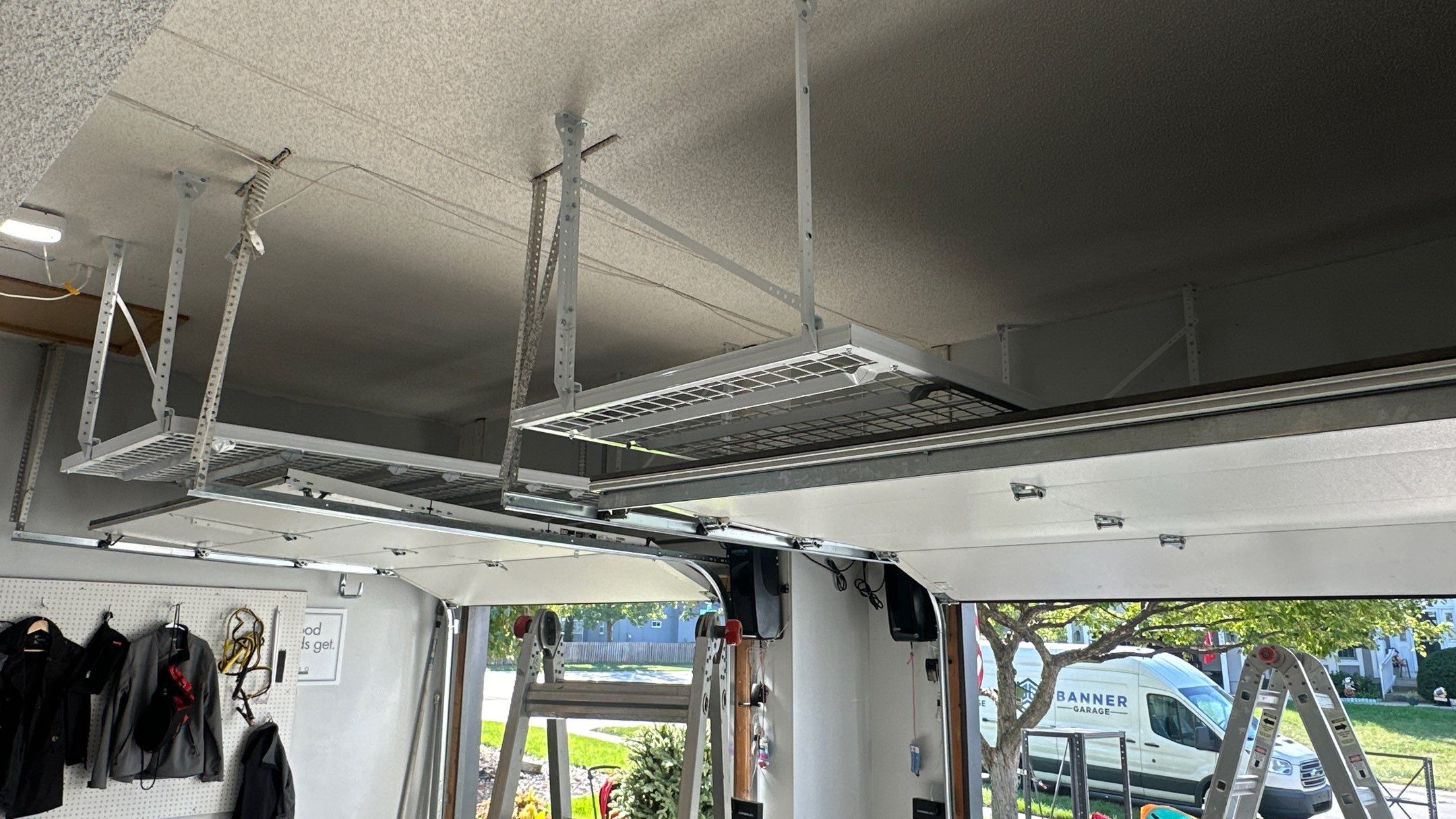 Shawn S. upgraded his garage with cabinets and slatwall  by Banner Garage