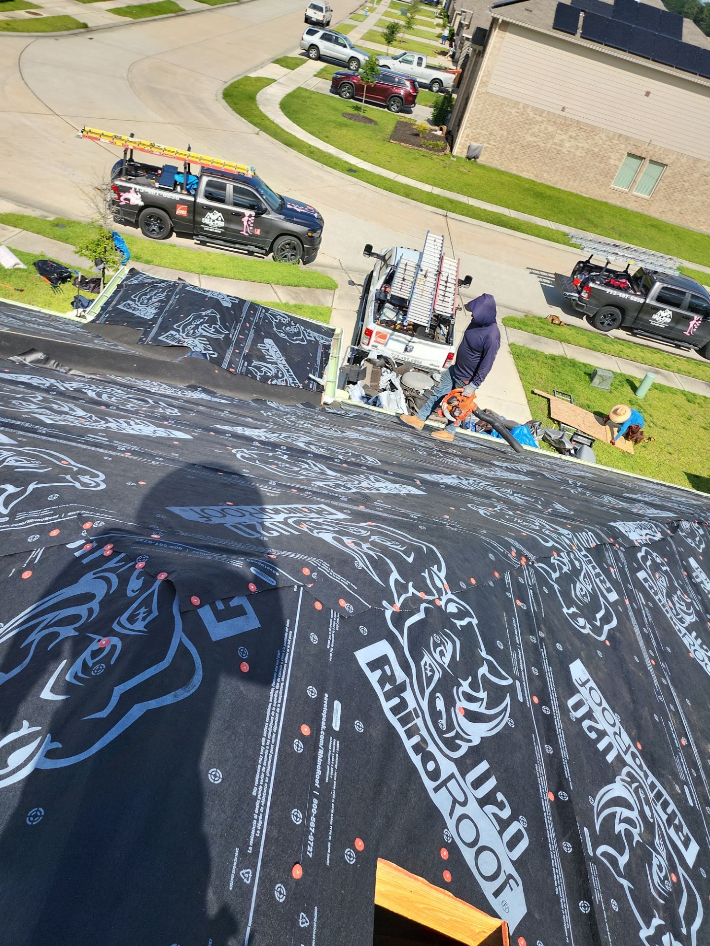 Residential Roofing Installation using Owen's Corning Duration (Lifetime) Shingles by Roof Repair Company